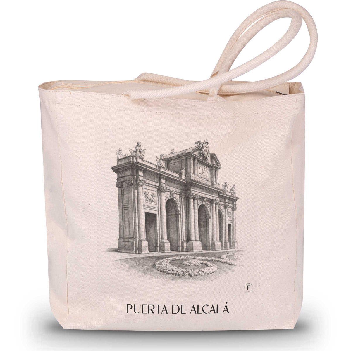 Puerta de Alcalá Shopping Tasche - Madrid - Spanien Tote Bag - Einkaufstasche im Zeichnung Stil - favplace