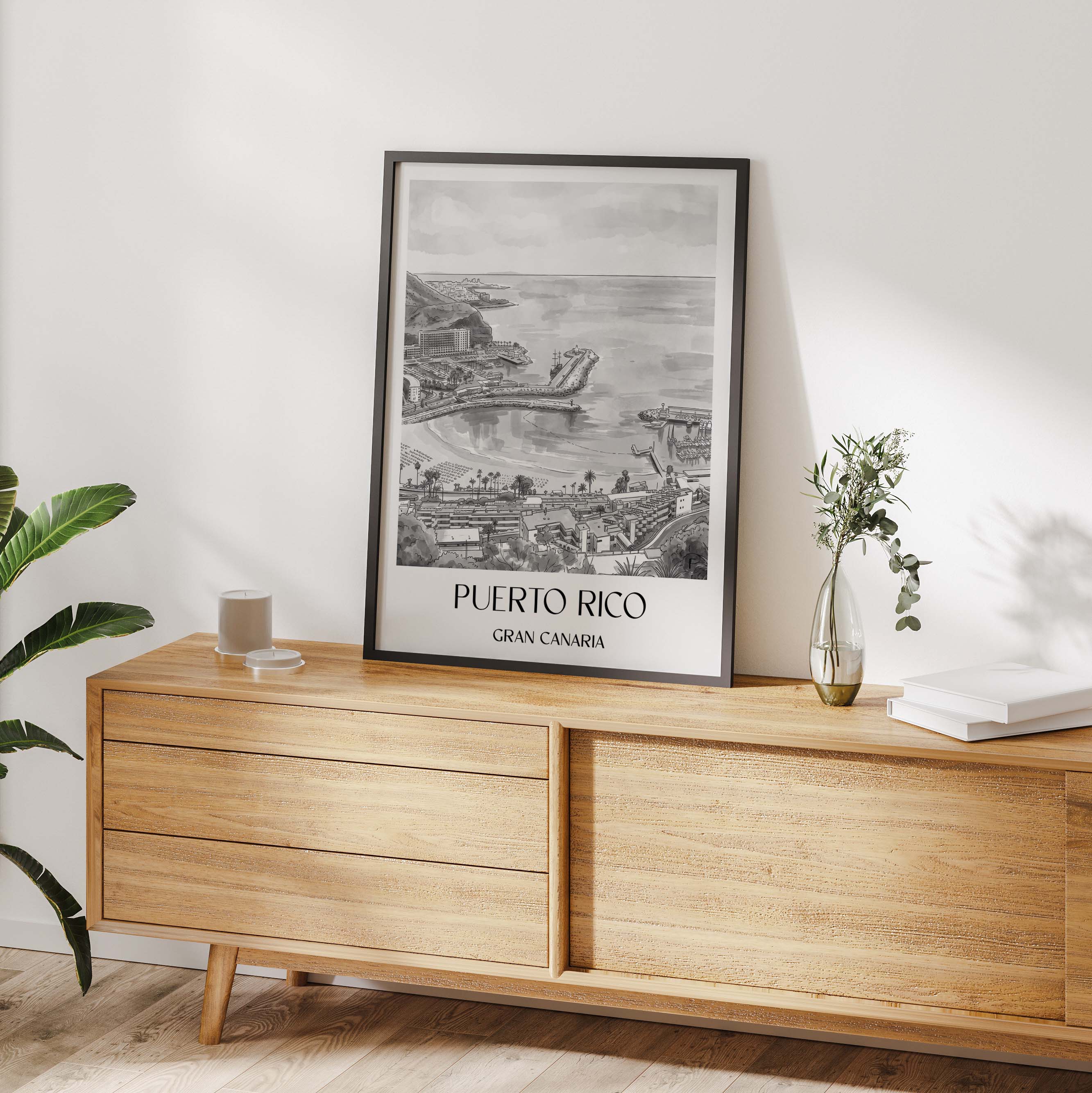 puerto-rico-gran-canaria-puerto-rico-und-spanien-poster-aquarell-schwarz-weiss