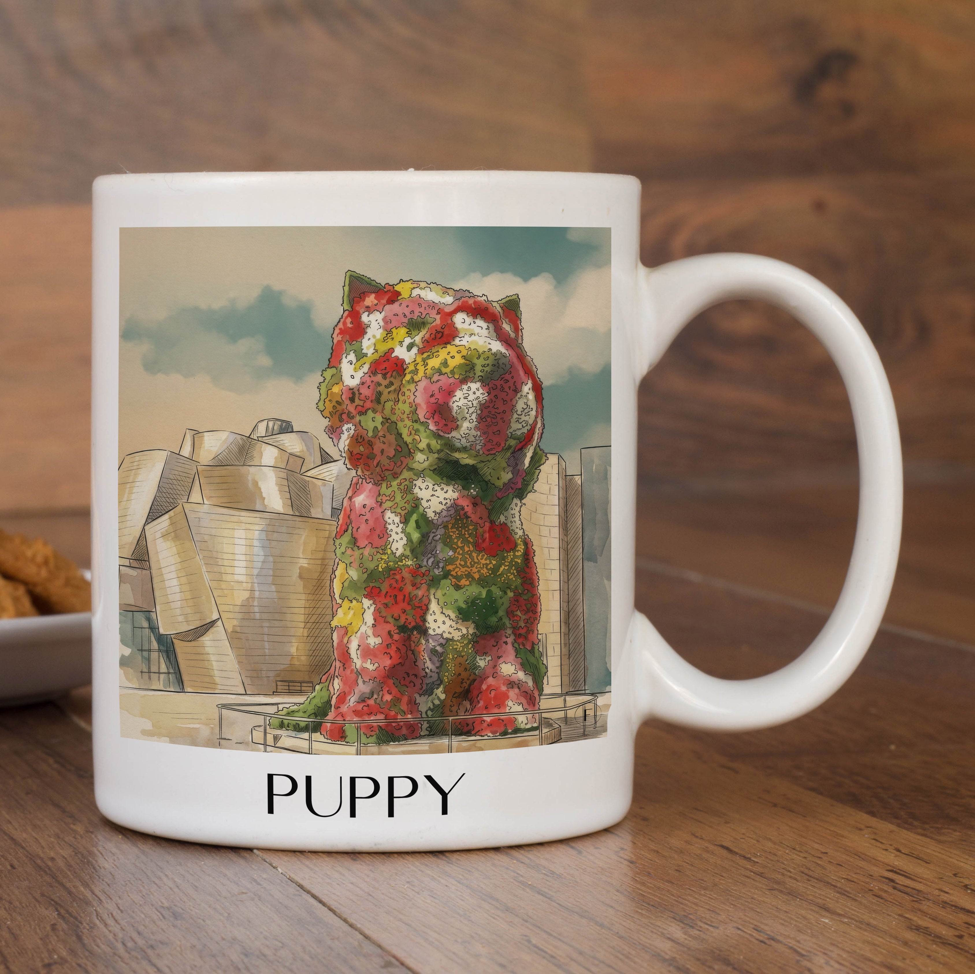 puppy-bilbao-spanien-kaffeebecher-aquarell
