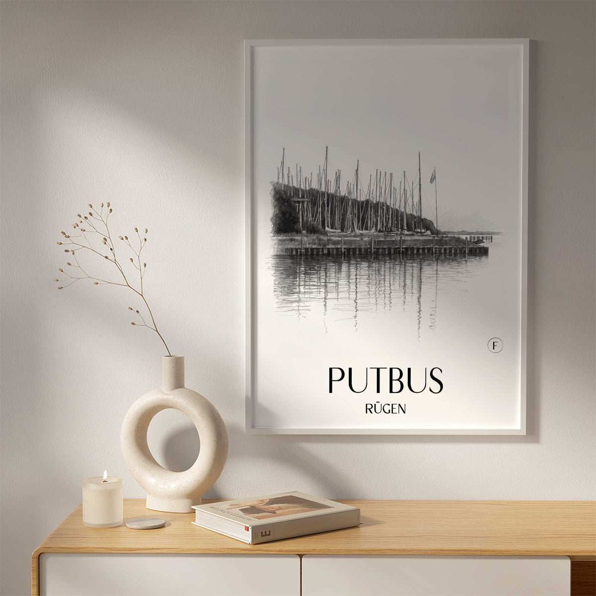 putbus-rügen-deutschland-poster-bleistift-zeichnung-drawing