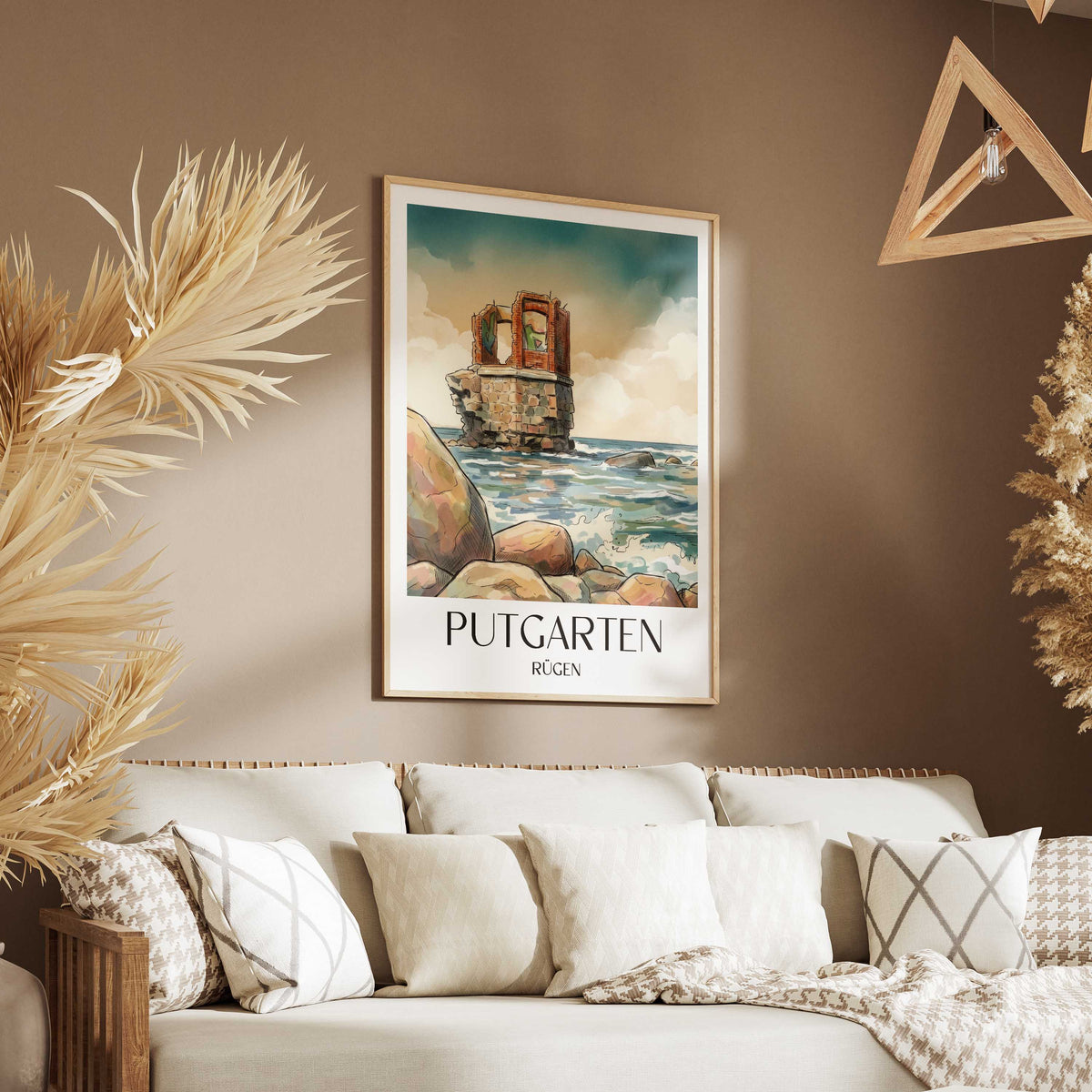 putgarten-rügen-deutschland-poster-aquarell
