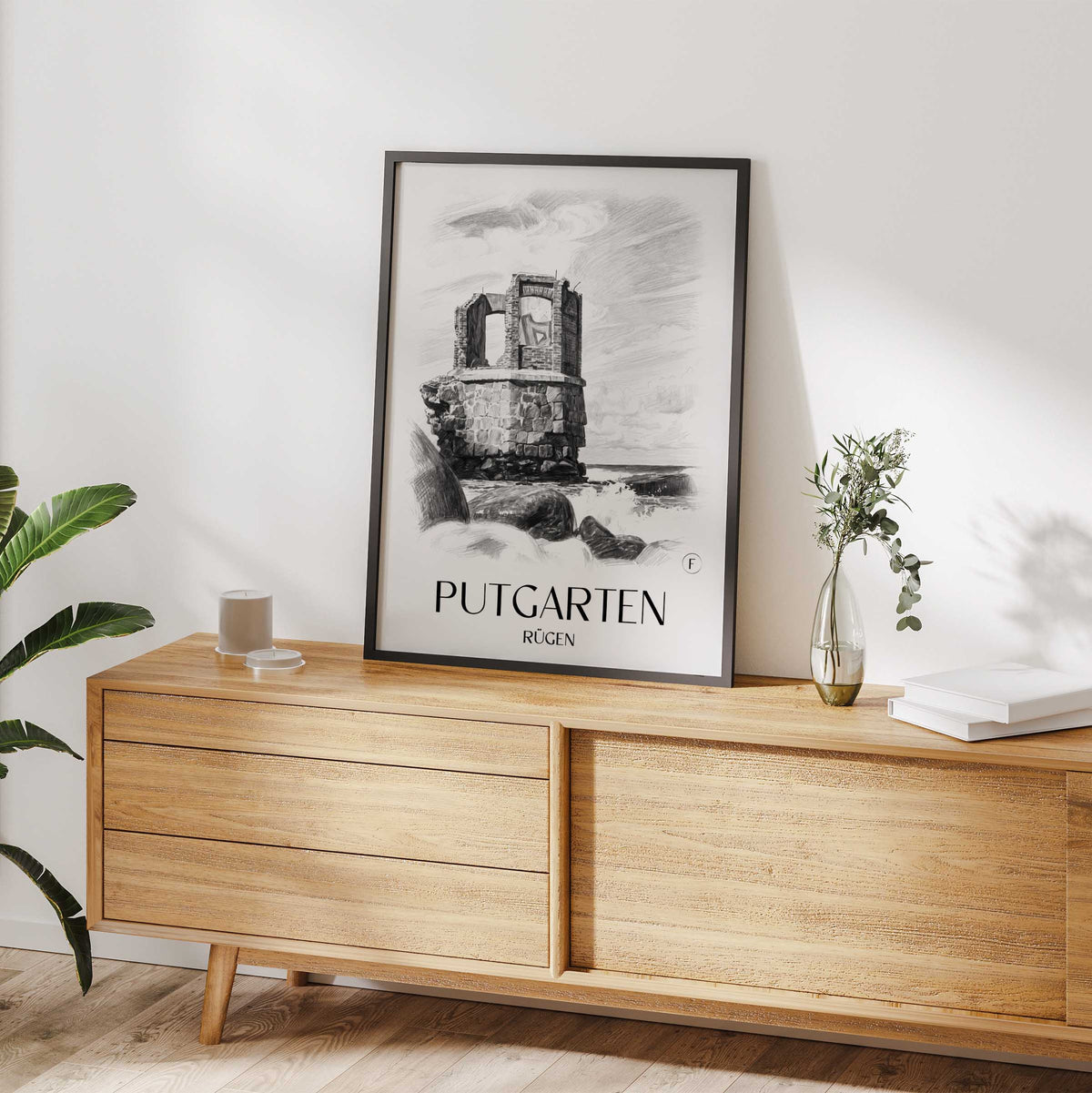 putgarten-rügen-deutschland-poster-bleistift-zeichnung-drawing