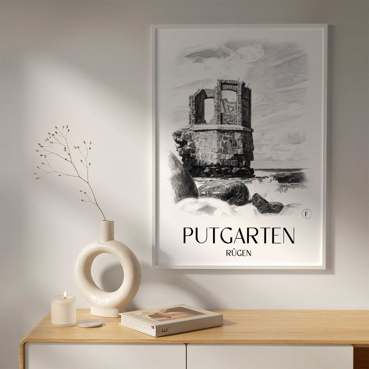 putgarten-rügen-deutschland-poster-bleistift-zeichnung-drawing