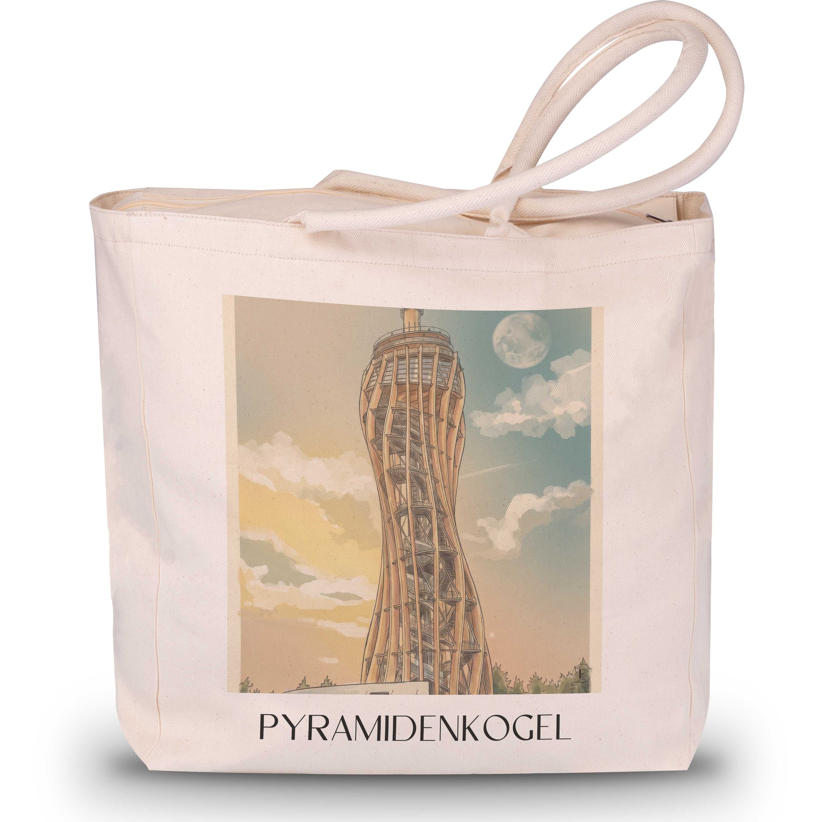 pyramidenkogel-kärnten-österreich-einkaufstasche-aquarell
