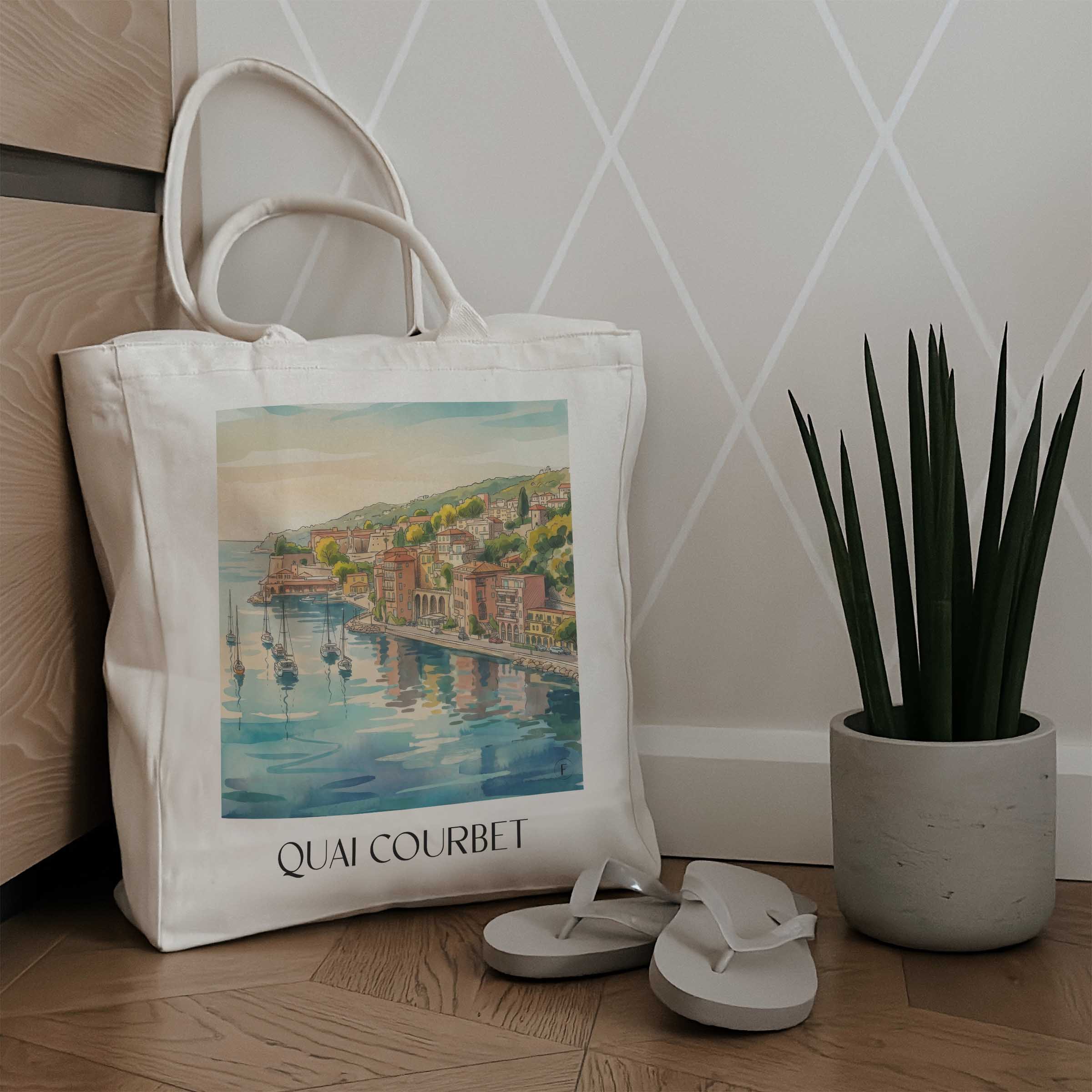 quai-courbet-villefranche-sur-mer-frankreich-einkaufstasche-aquarell