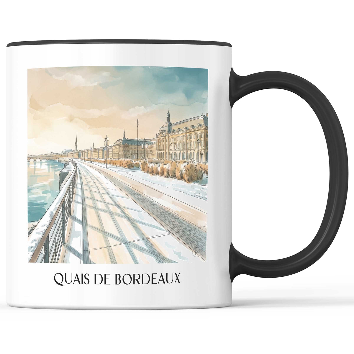 quais-de-bordeaux-gironde-frankreich-kaffeebecher-aquarell