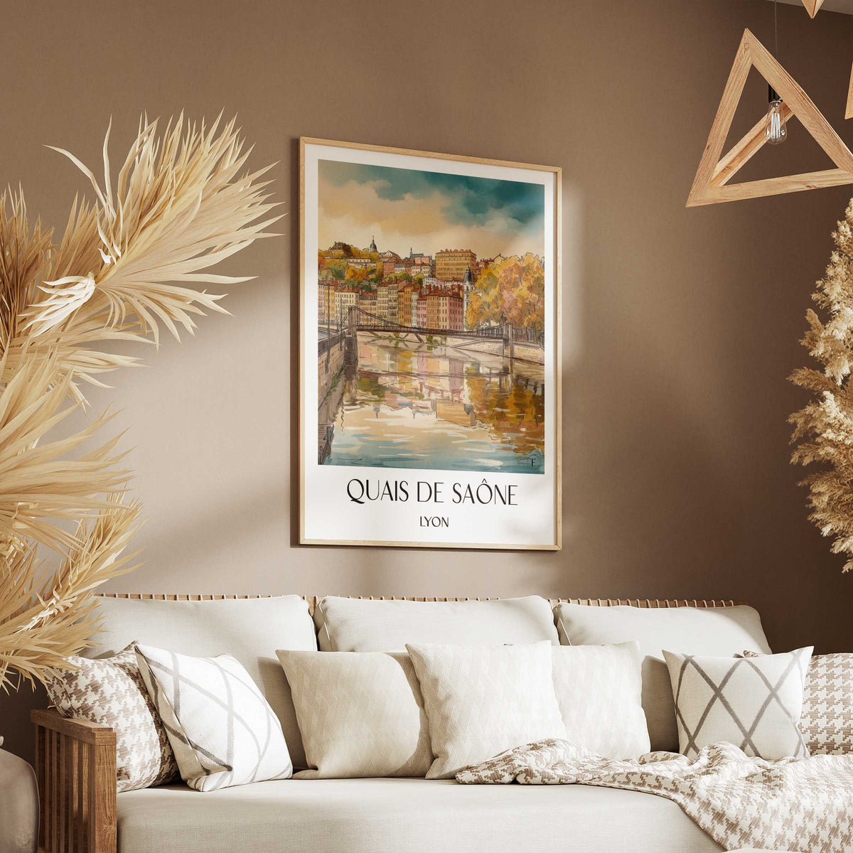quais-de-saône-lyon-frankreich-poster-aquarell