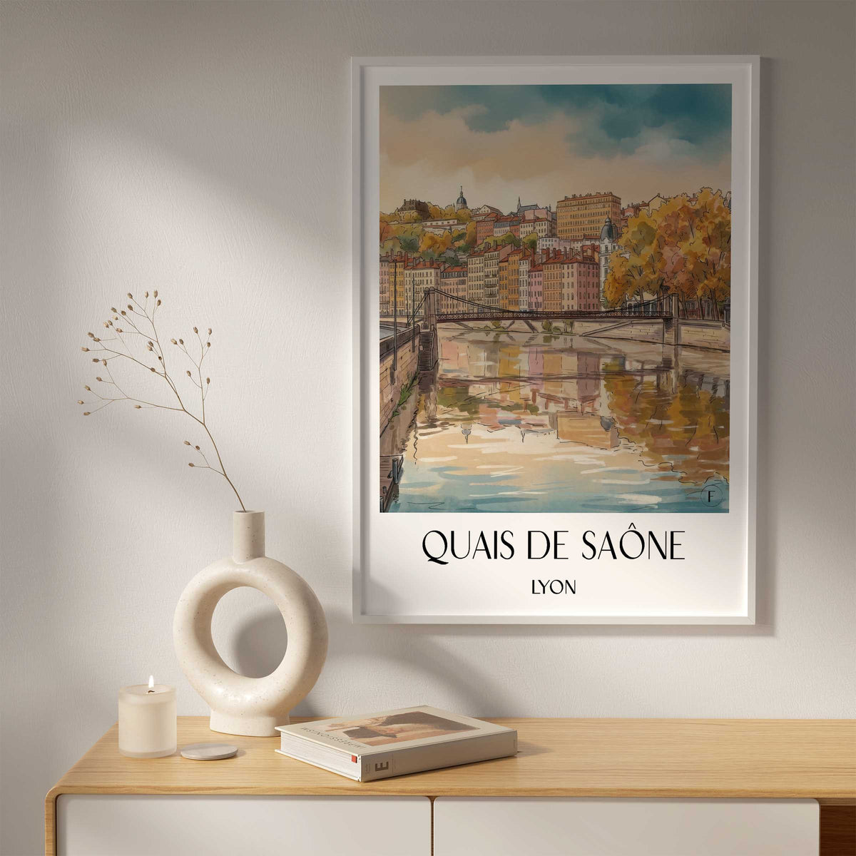 quais-de-saône-lyon-frankreich-poster-aquarell