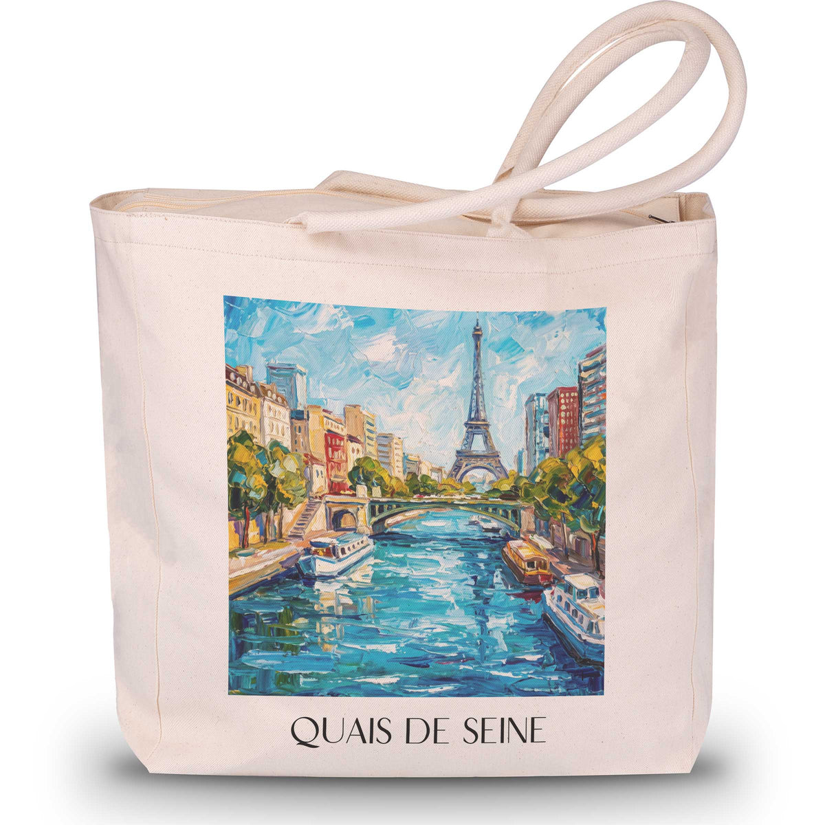 quais-de-seine-paris-frankreich-einkaufstasche-oil-painting-oelgemaelde