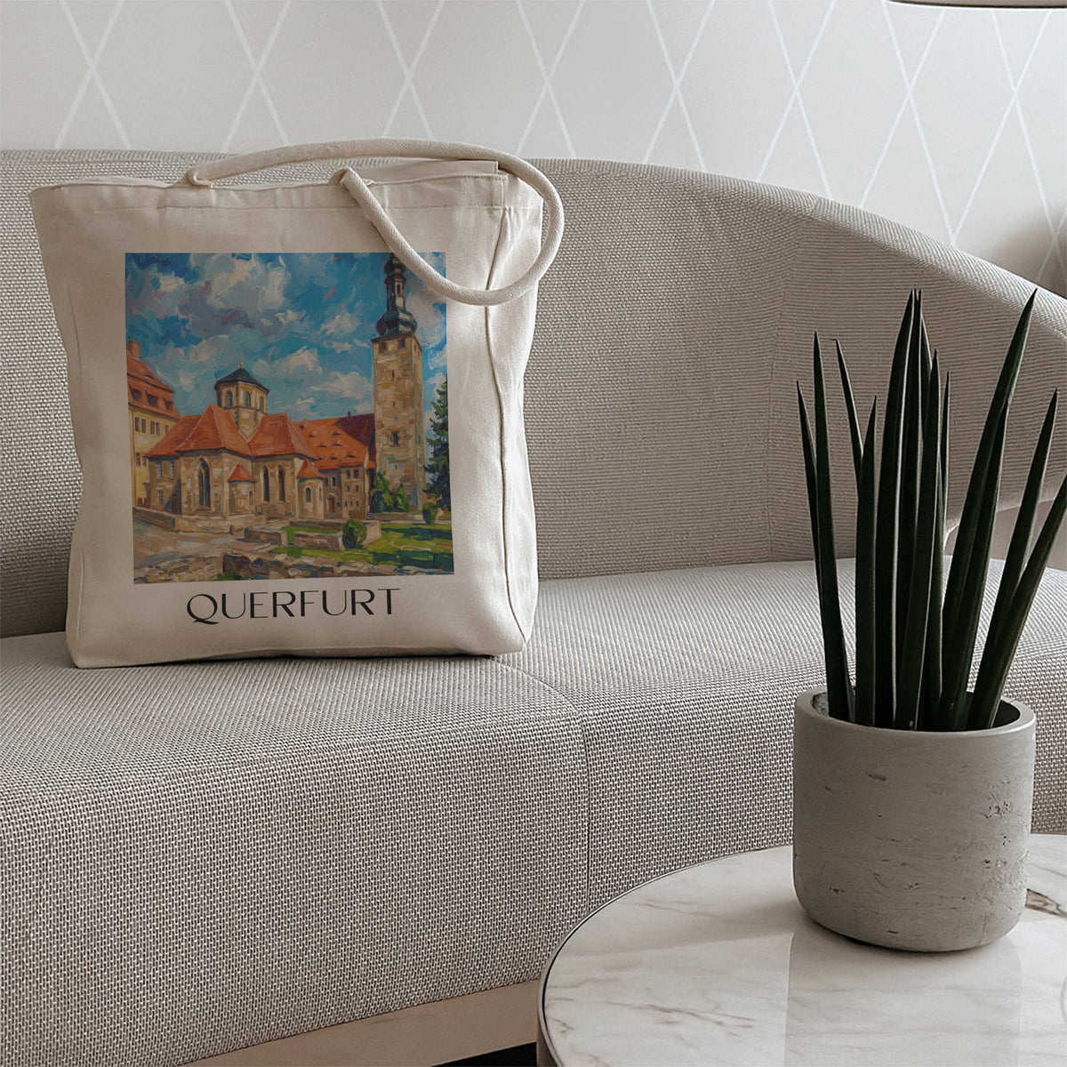 querfurt-saale-deutschland-einkaufstasche-oil-painting-oelgemaelde