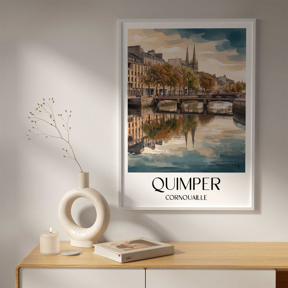 quimper-cornouaille-frankreich-poster-aquarell