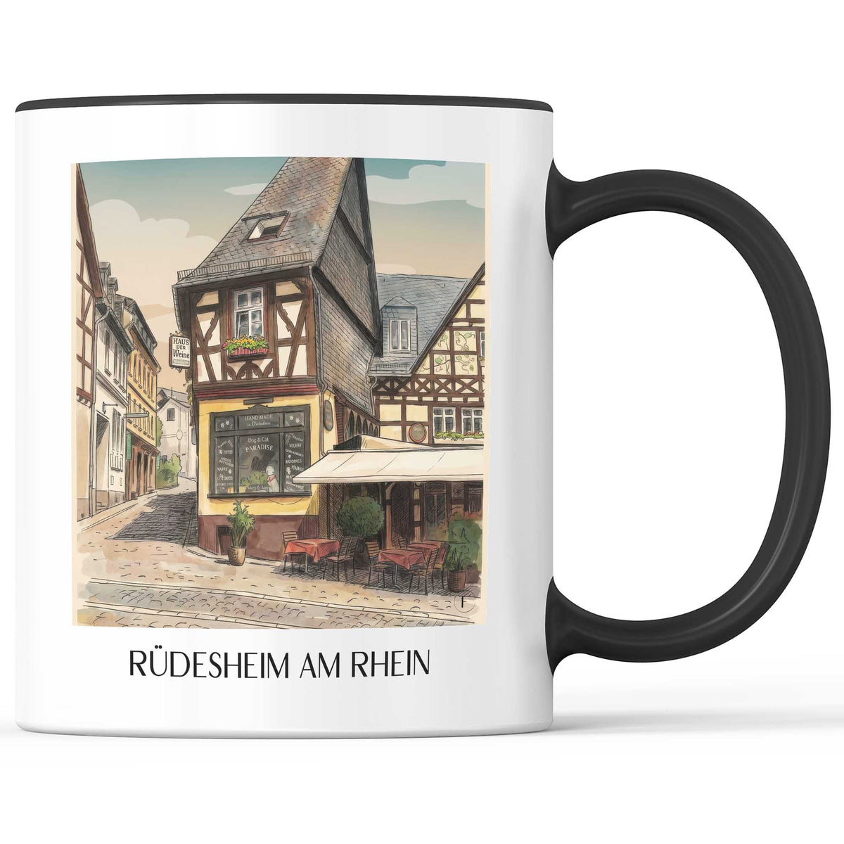 rüdesheim-am-rhein-rheingau-deutschland-kaffeebecher-aquarell