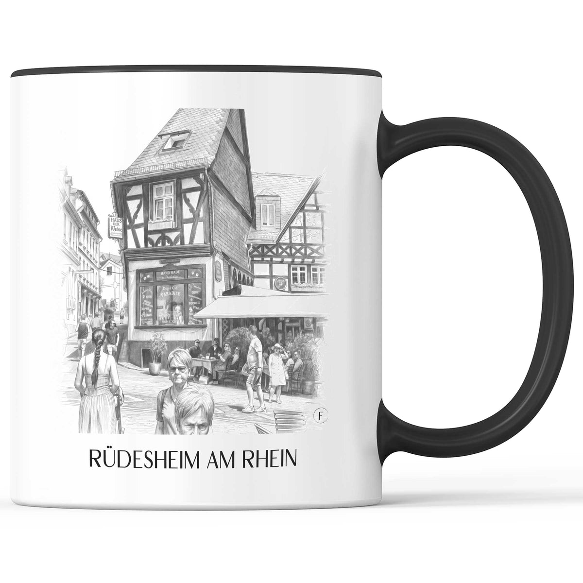 rüdesheim-am-rhein-rheingau-deutschland-kaffeebecher-bleistift-zeichnung-drawing