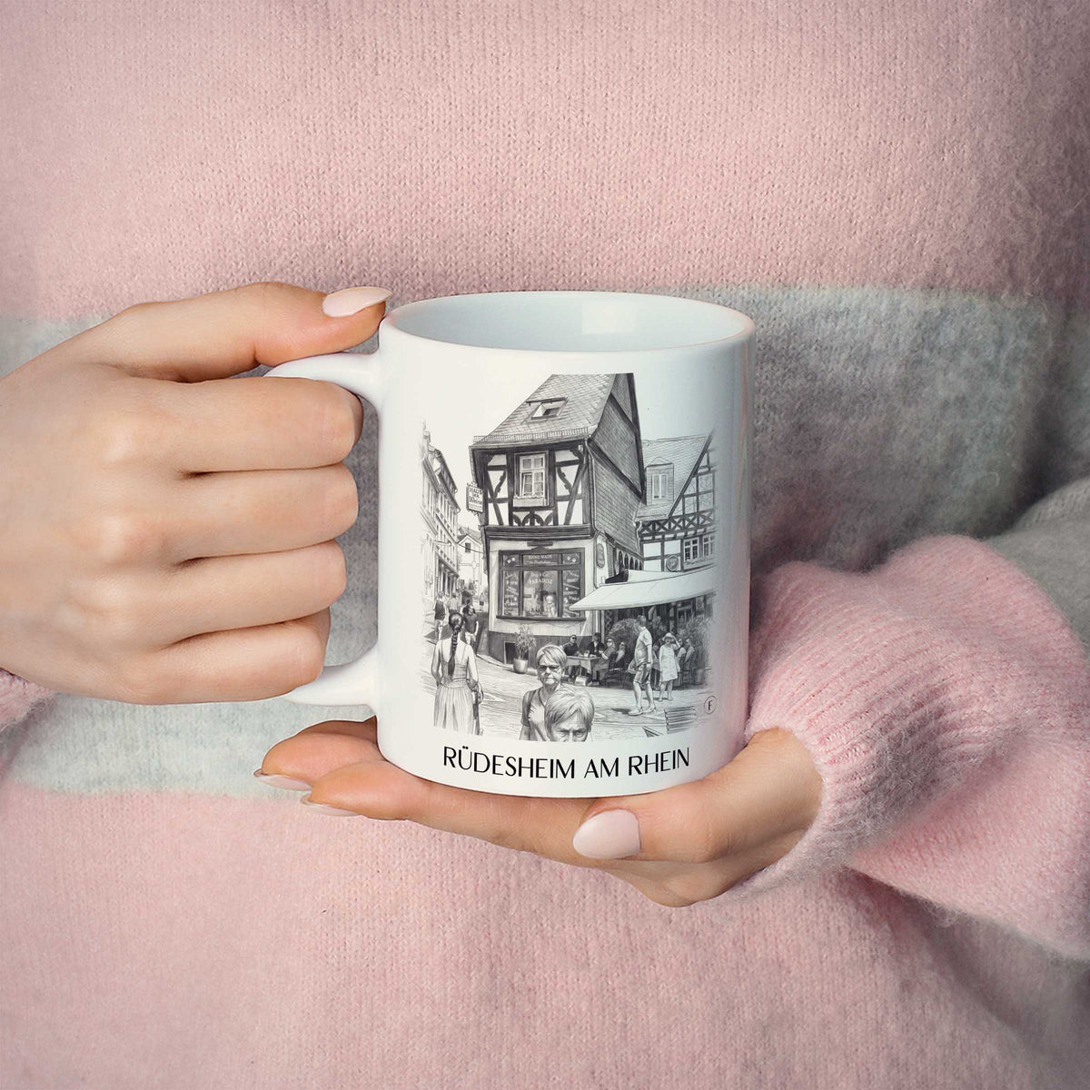 rüdesheim-am-rhein-rheingau-deutschland-kaffeebecher-bleistift-zeichnung-drawing