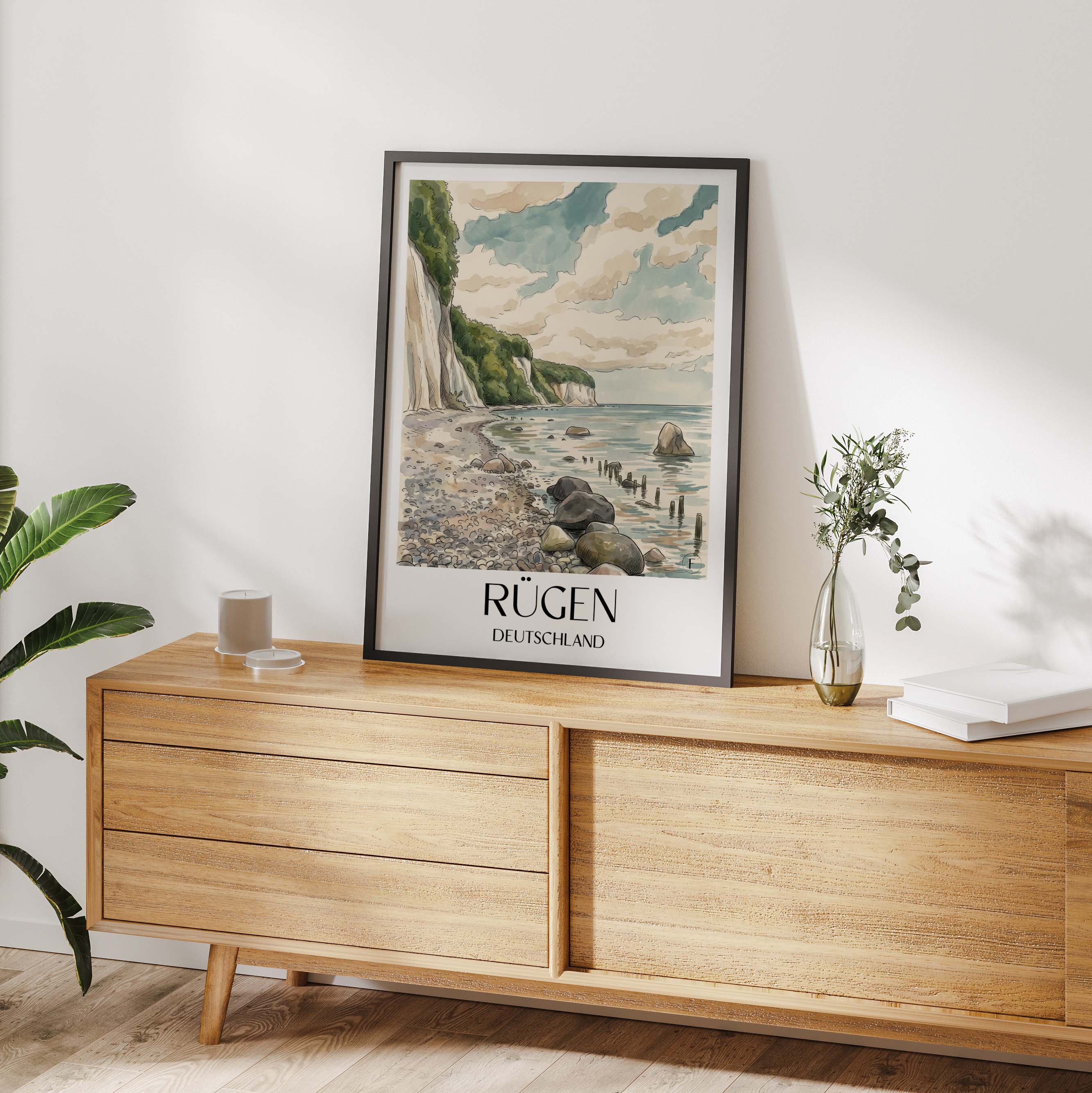 rügen-deutschland-poster-aquarell