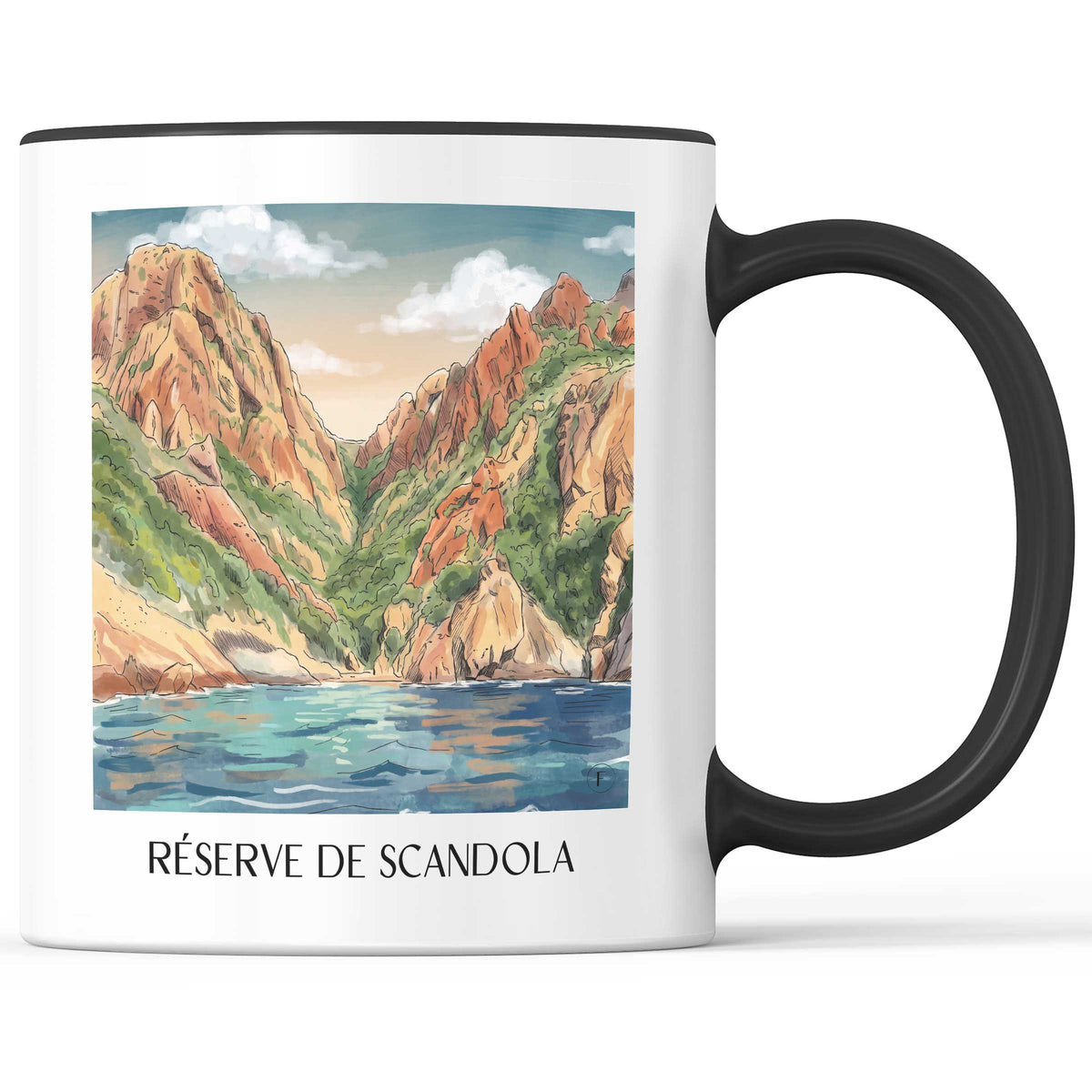 réserve-de-scandola-golfe-de-porto-frankreich-kaffeebecher-aquarell