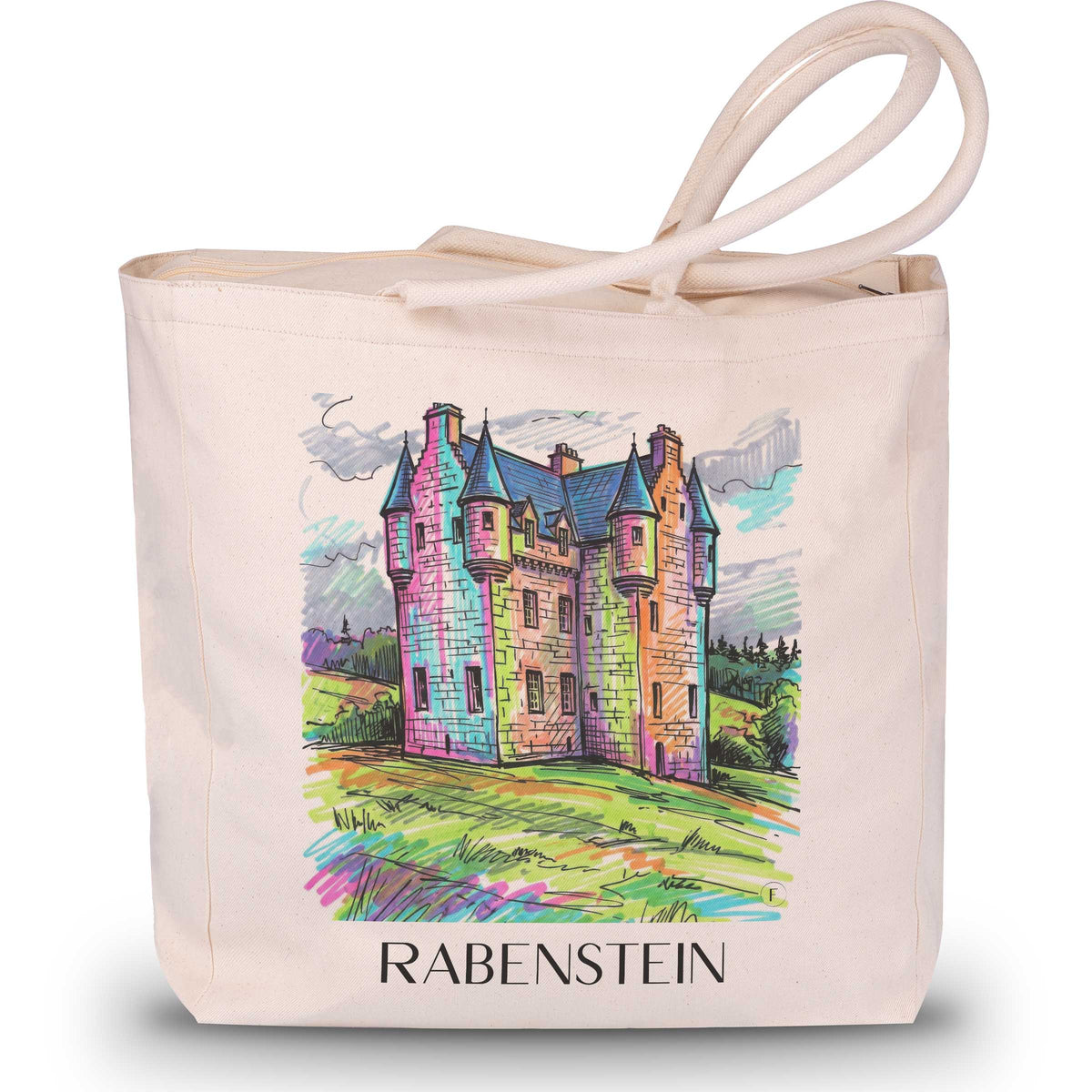 Rabenstein Shopping Tasche - Erzgebirge - Deutschland Tote Bag - Einkaufstasche im Tag Graffiti Stil - favplace