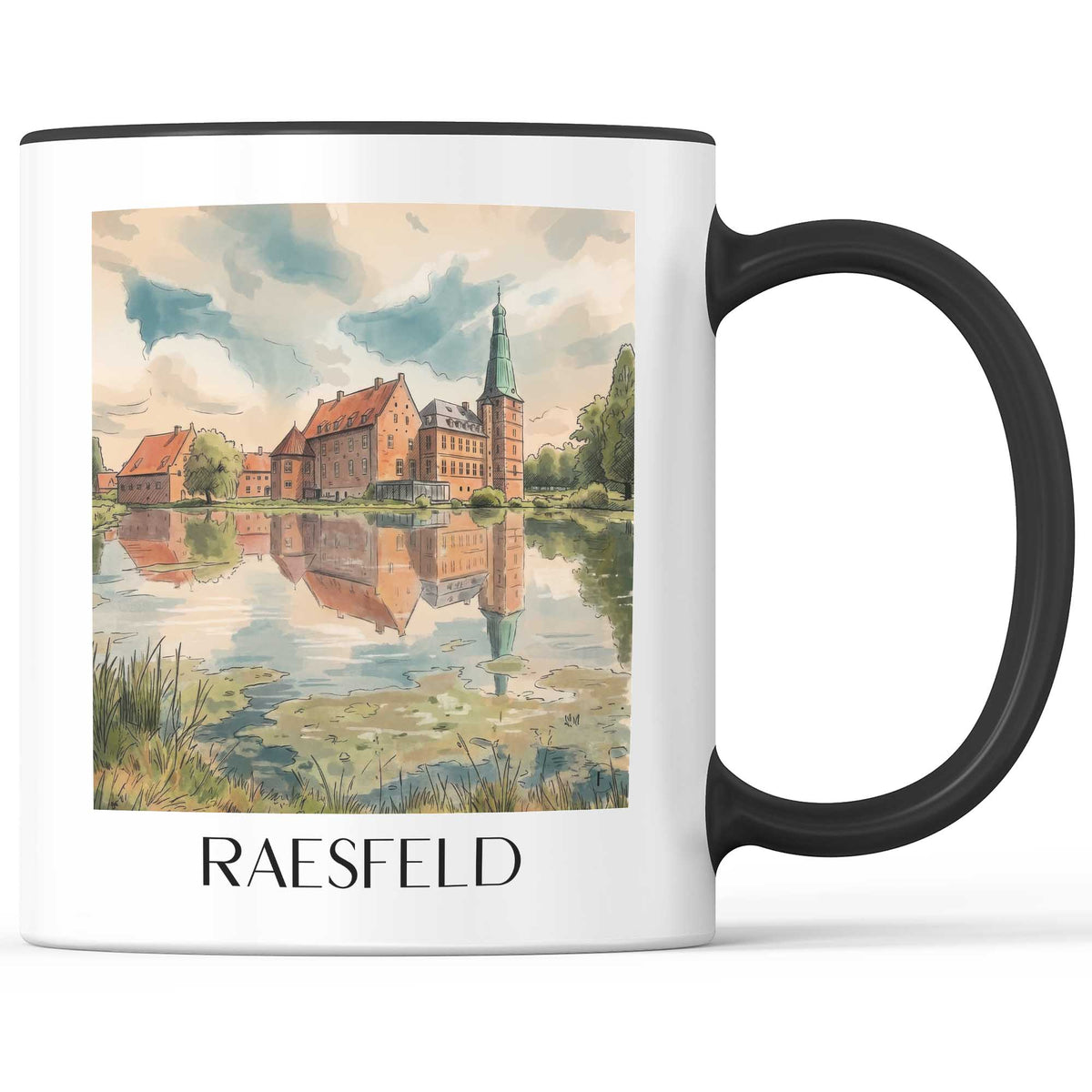 raesfeld-münsterland-deutschland-kaffeebecher-aquarell