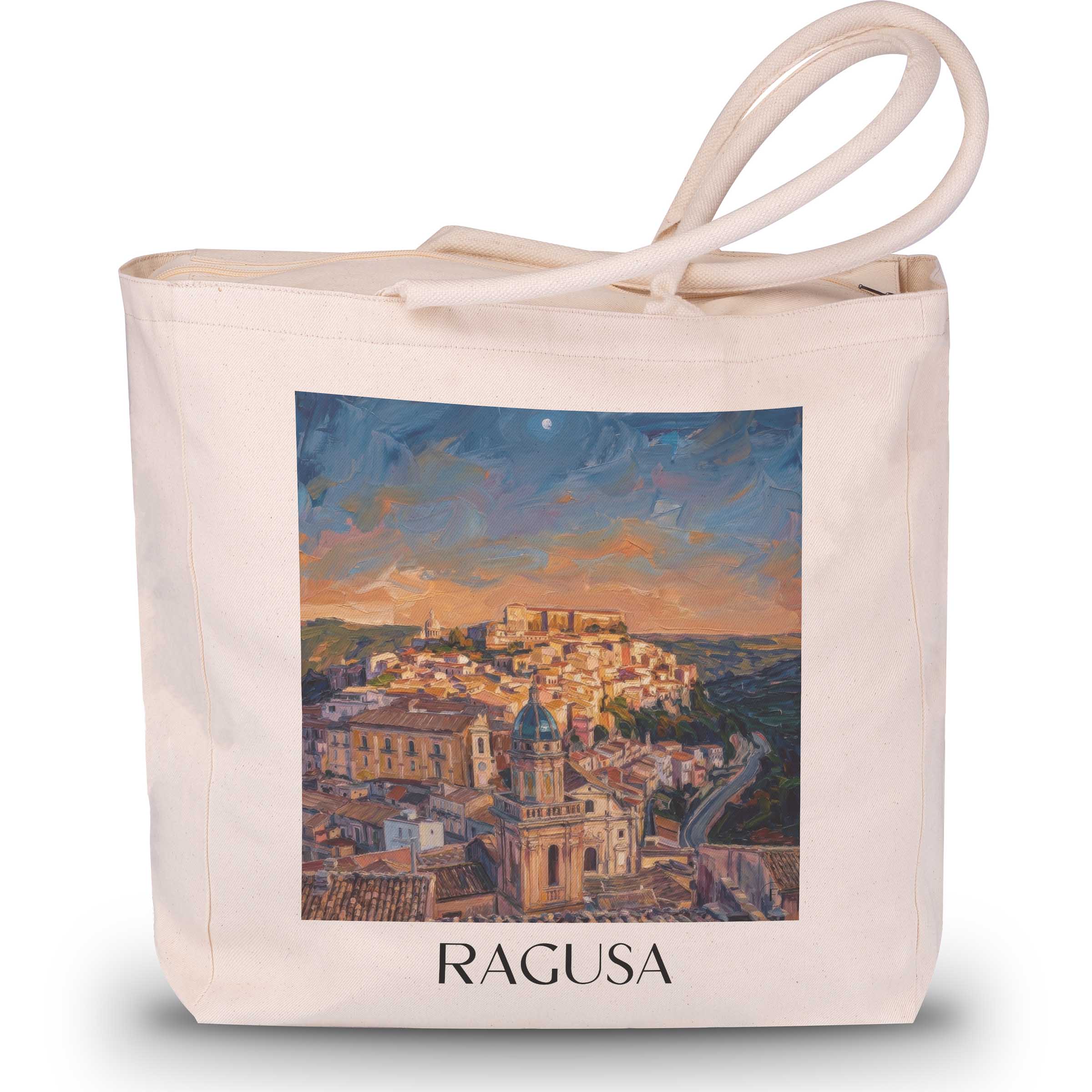 ragusa-sizilien-italien-einkaufstasche-oil-painting-oelgemaelde
