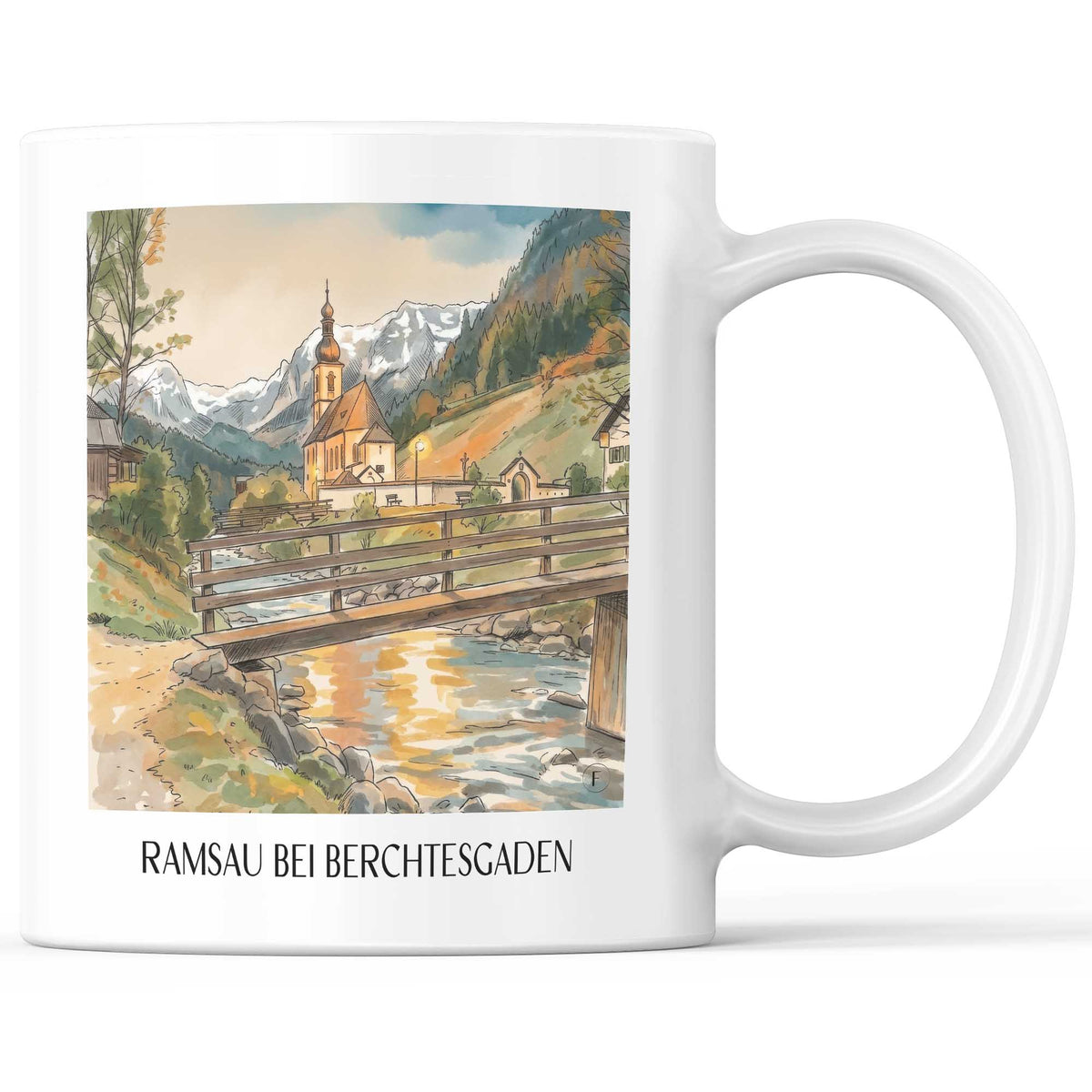 ramsau-bei-berchtesgaden-(bei-nacht)-bayern-deutschland-kaffeebecher-aquarell
