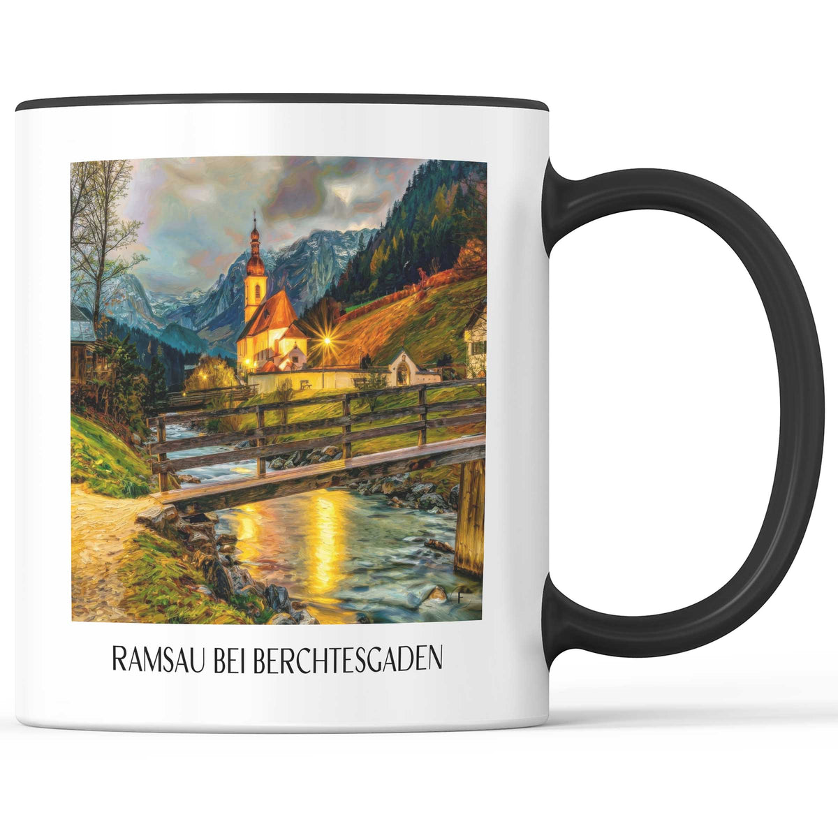 ramsau-bei-berchtesgaden-(bei-nacht)-bayern-deutschland-kaffeebecher-oil-painting-oelgemaelde