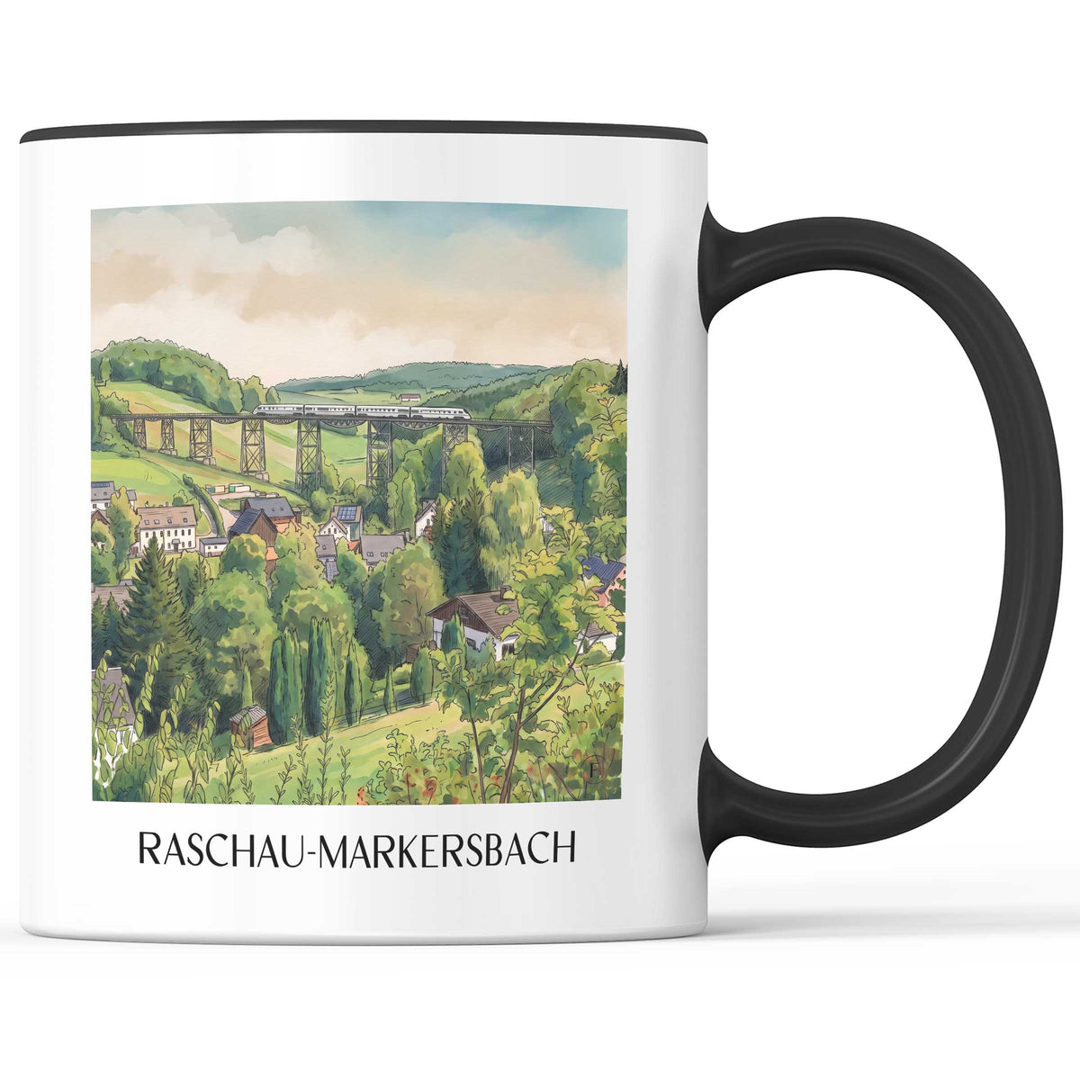 raschau-markersbach-erzgebirge-deutschland-kaffeebecher-aquarell