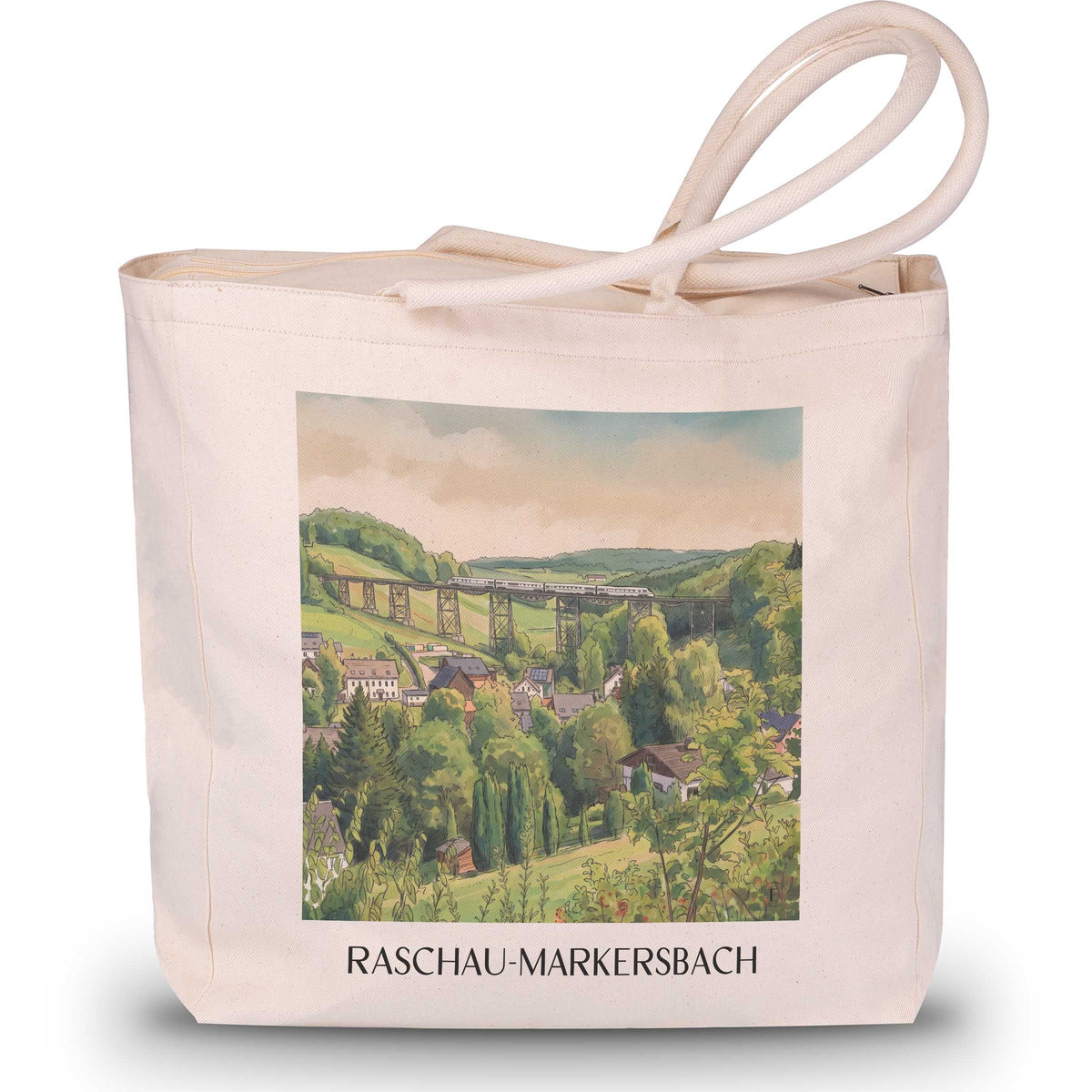 raschau-markersbach-erzgebirge-deutschland-einkaufstasche-aquarell