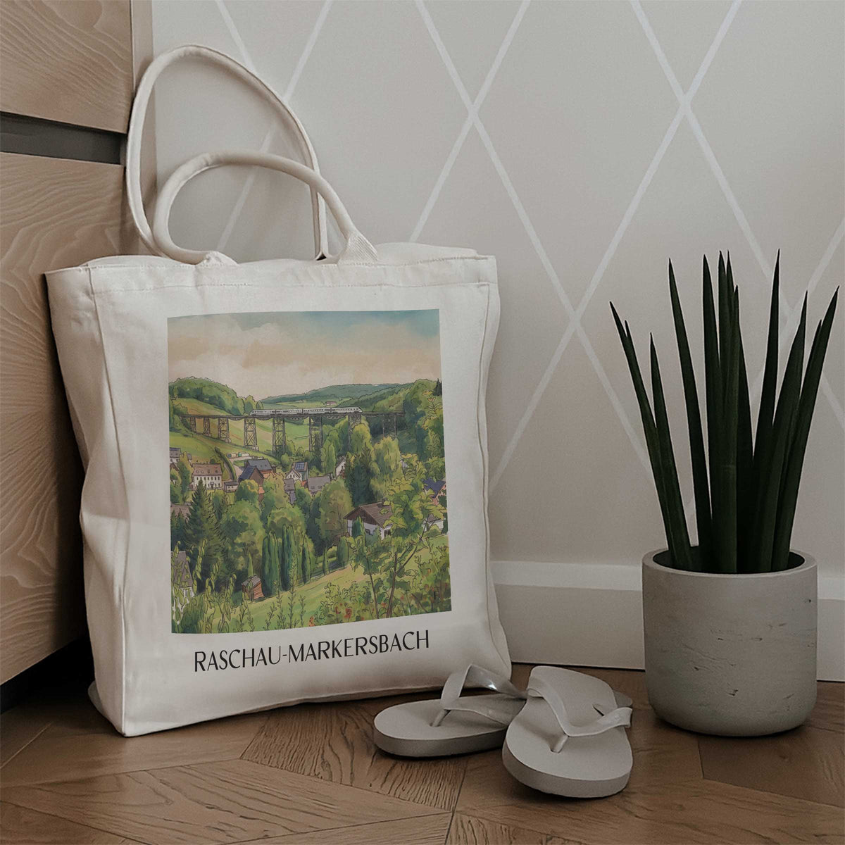 raschau-markersbach-erzgebirge-deutschland-einkaufstasche-aquarell
