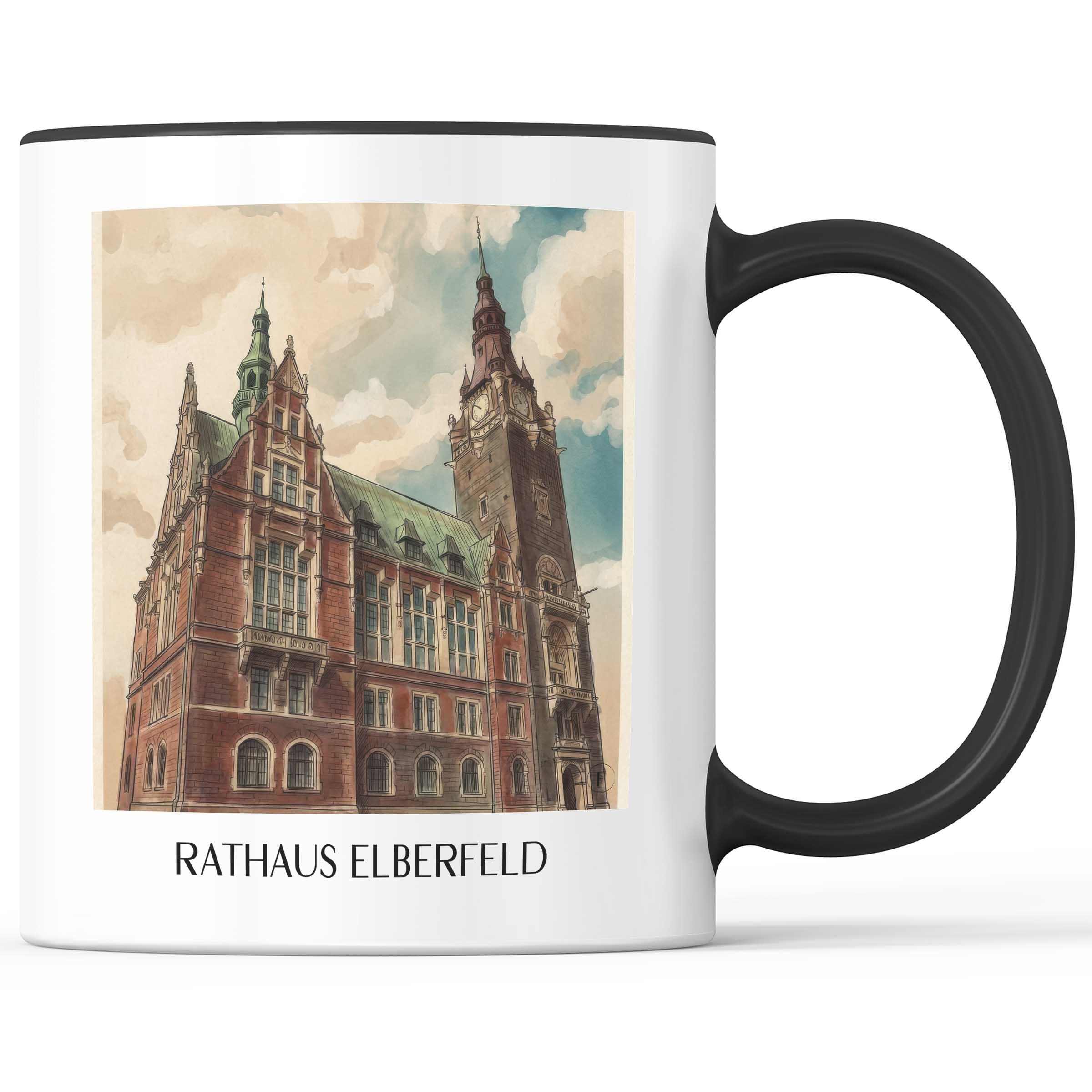 rathaus-elberfeld-wuppertal-deutschland-kaffeebecher-aquarell