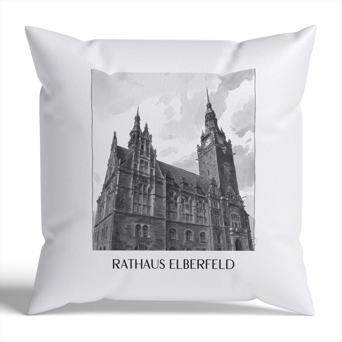 rathaus-elberfeld-wuppertal-deutschland-kissenbezug-aquarell-schwarz-weiss