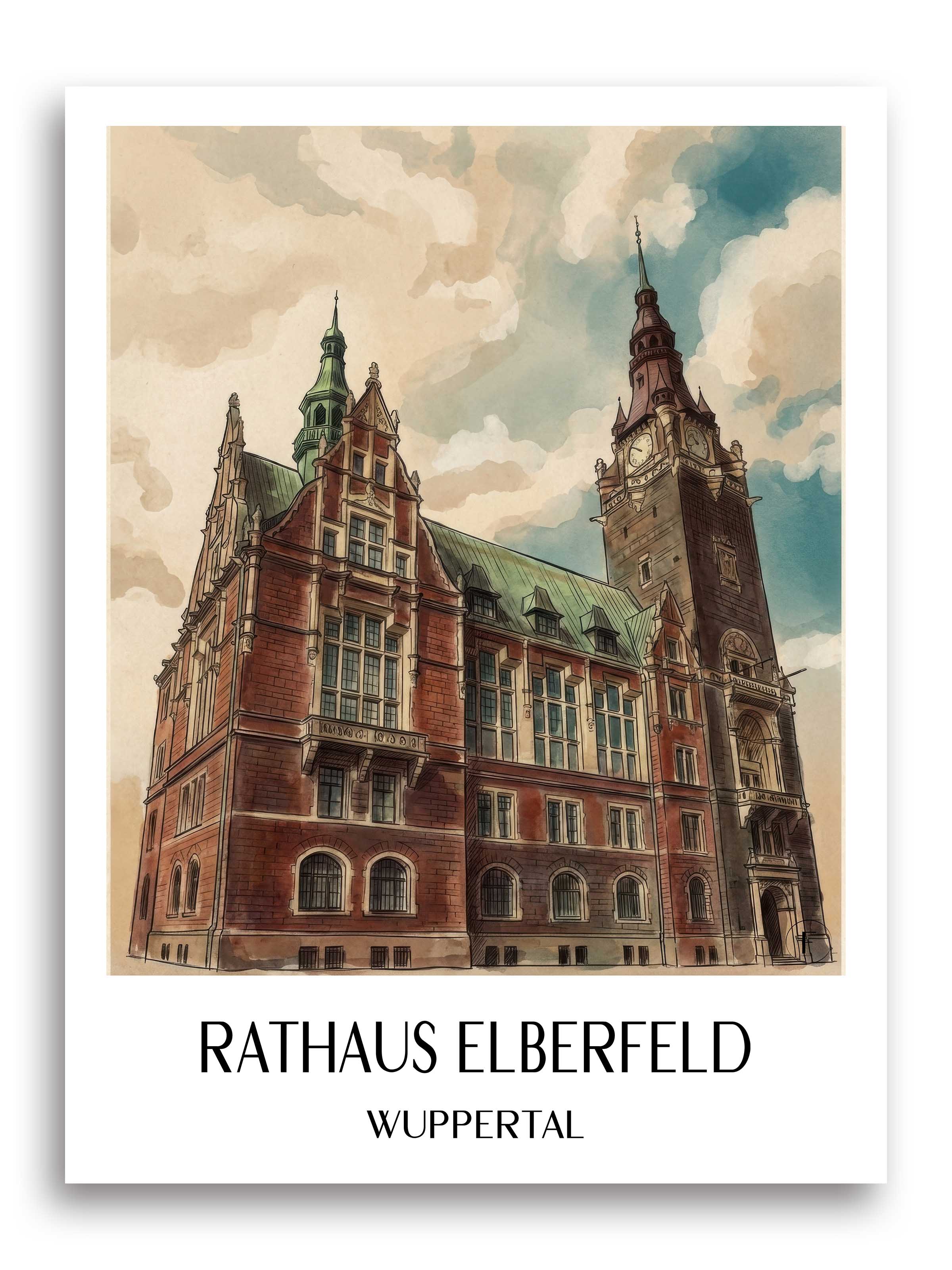 rathaus-elberfeld-wuppertal-deutschland-poster-aquarell
