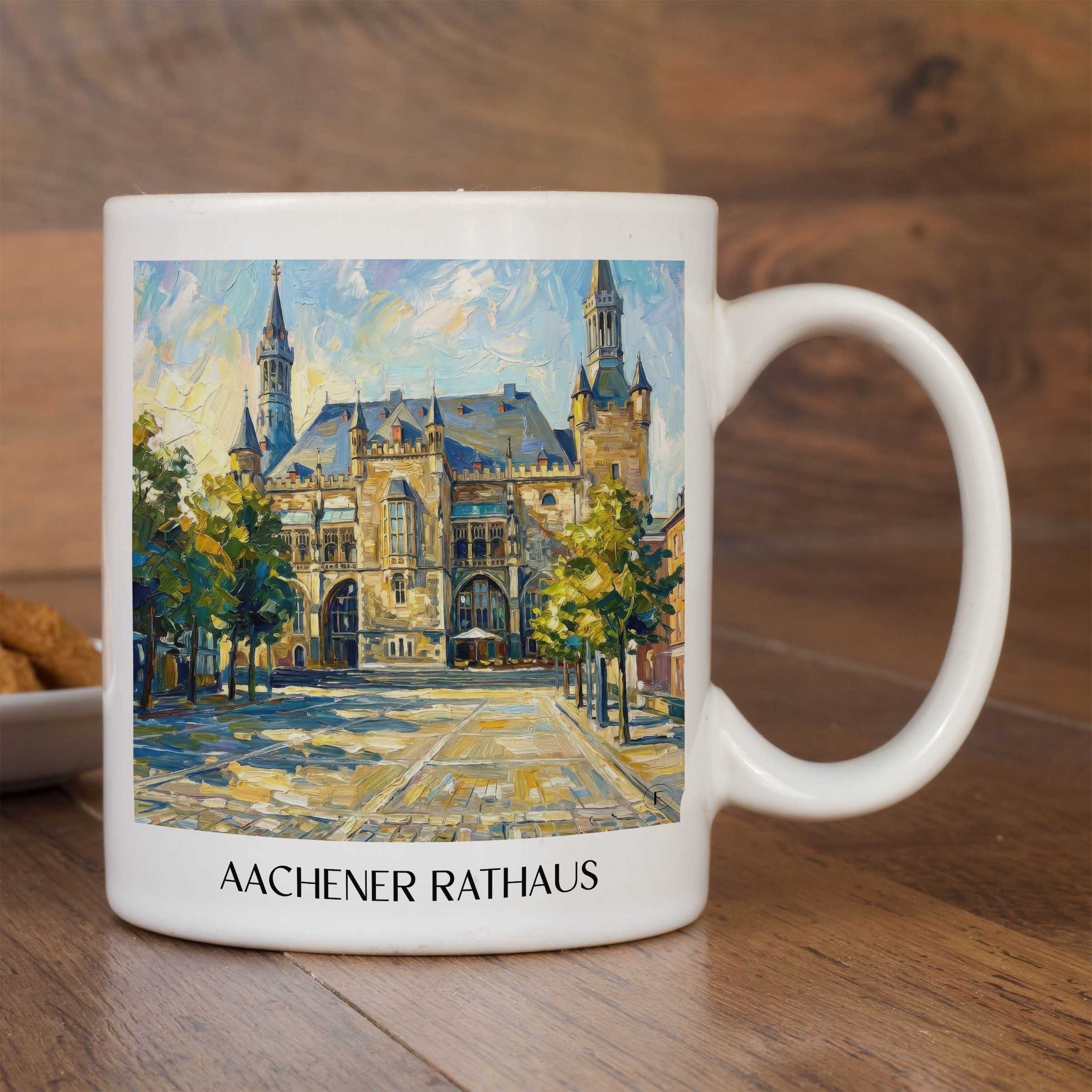 rathaus--aachen-deutschland-kaffeebecher-oil-painting-oelgemaelde