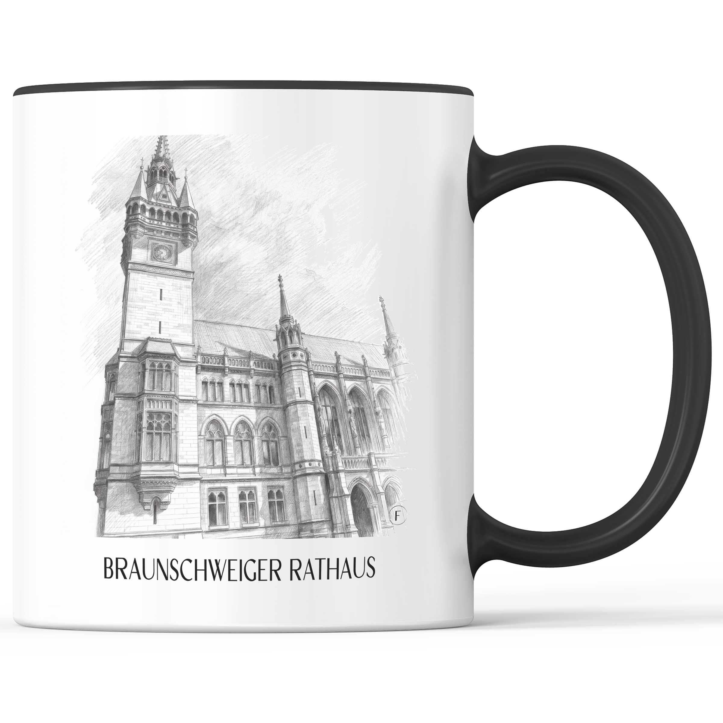 rathaus-braunschweig-deutschland-kaffeebecher-bleistift-zeichnung-drawing