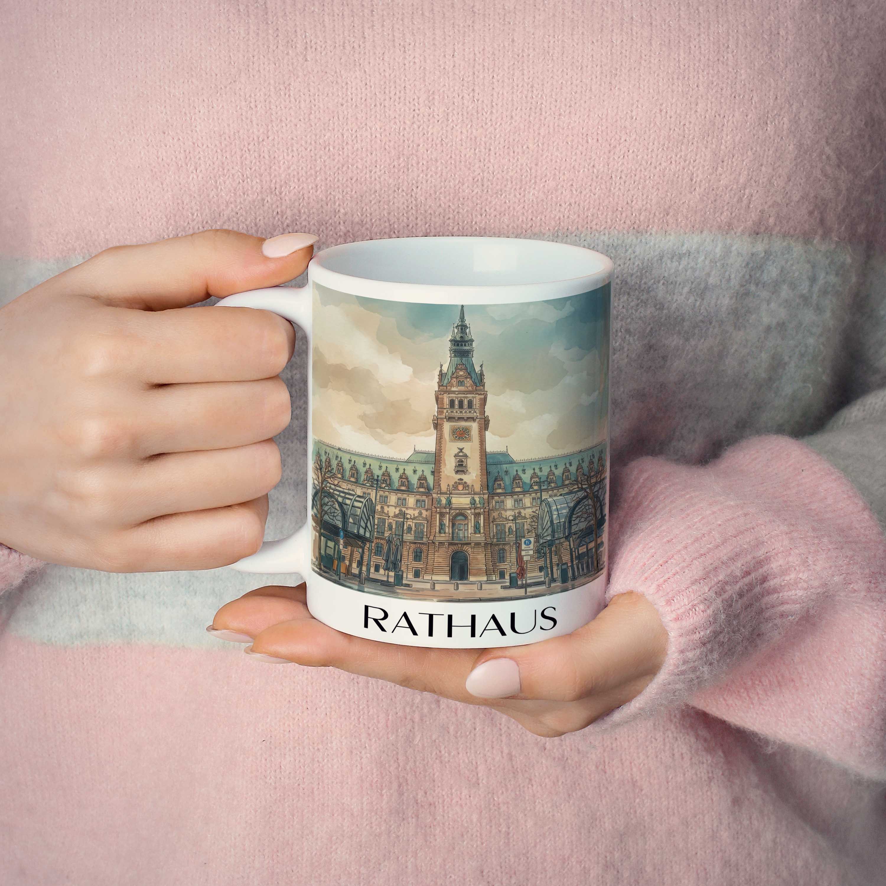 rathaus-hamburg-deutschland-kaffeebecher-aquarell