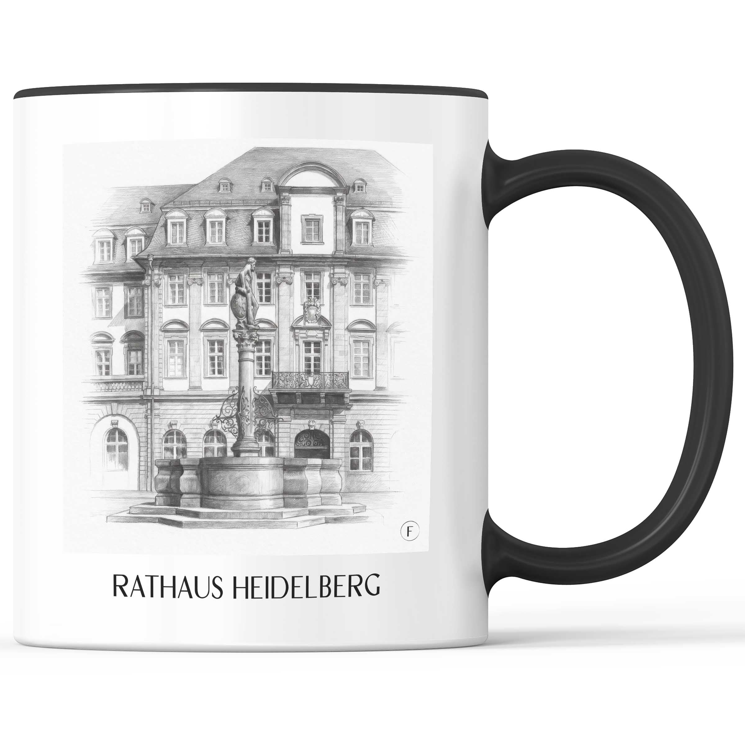 rathaus-heidelberg-deutschland-kaffeebecher-bleistift-zeichnung-drawing