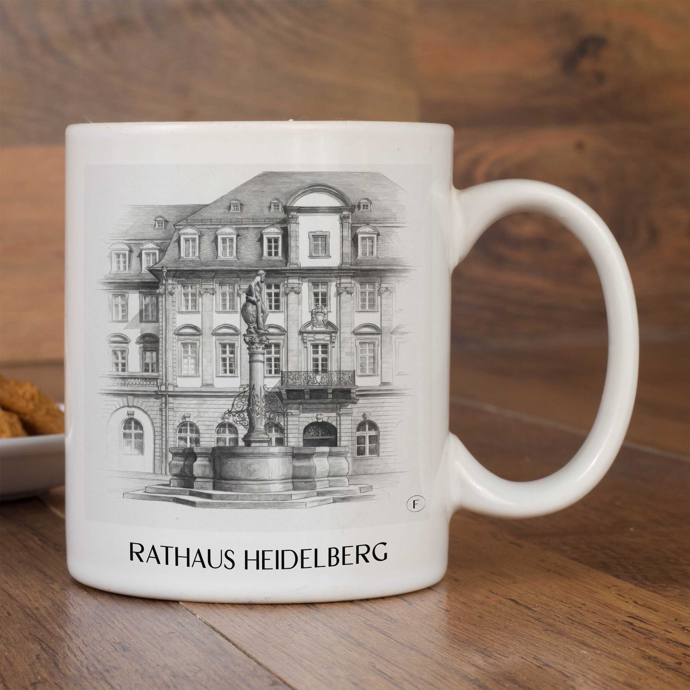 rathaus-heidelberg-deutschland-kaffeebecher-bleistift-zeichnung-drawing
