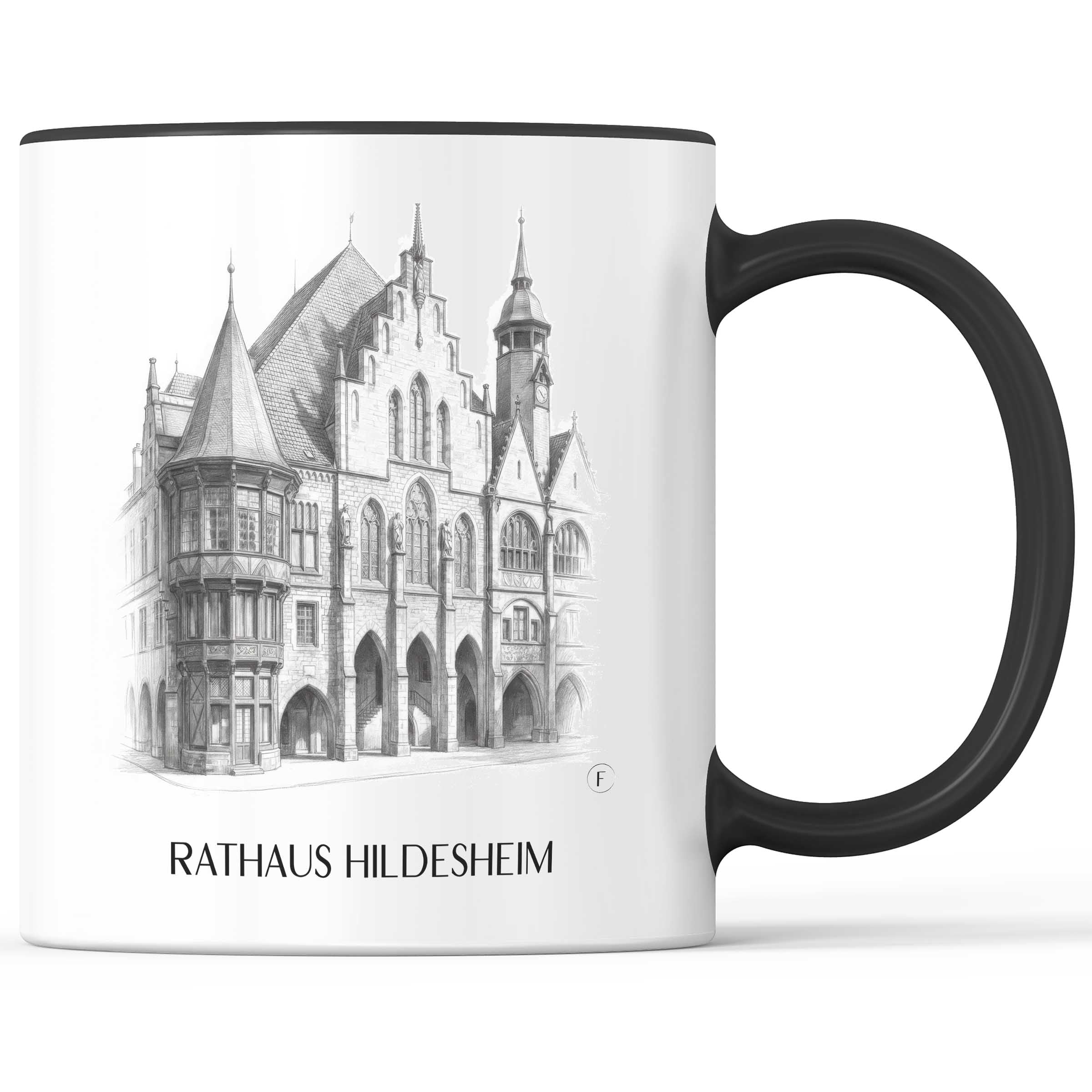 rathaus--hildesheim-deutschland-kaffeebecher-bleistift-zeichnung-drawing