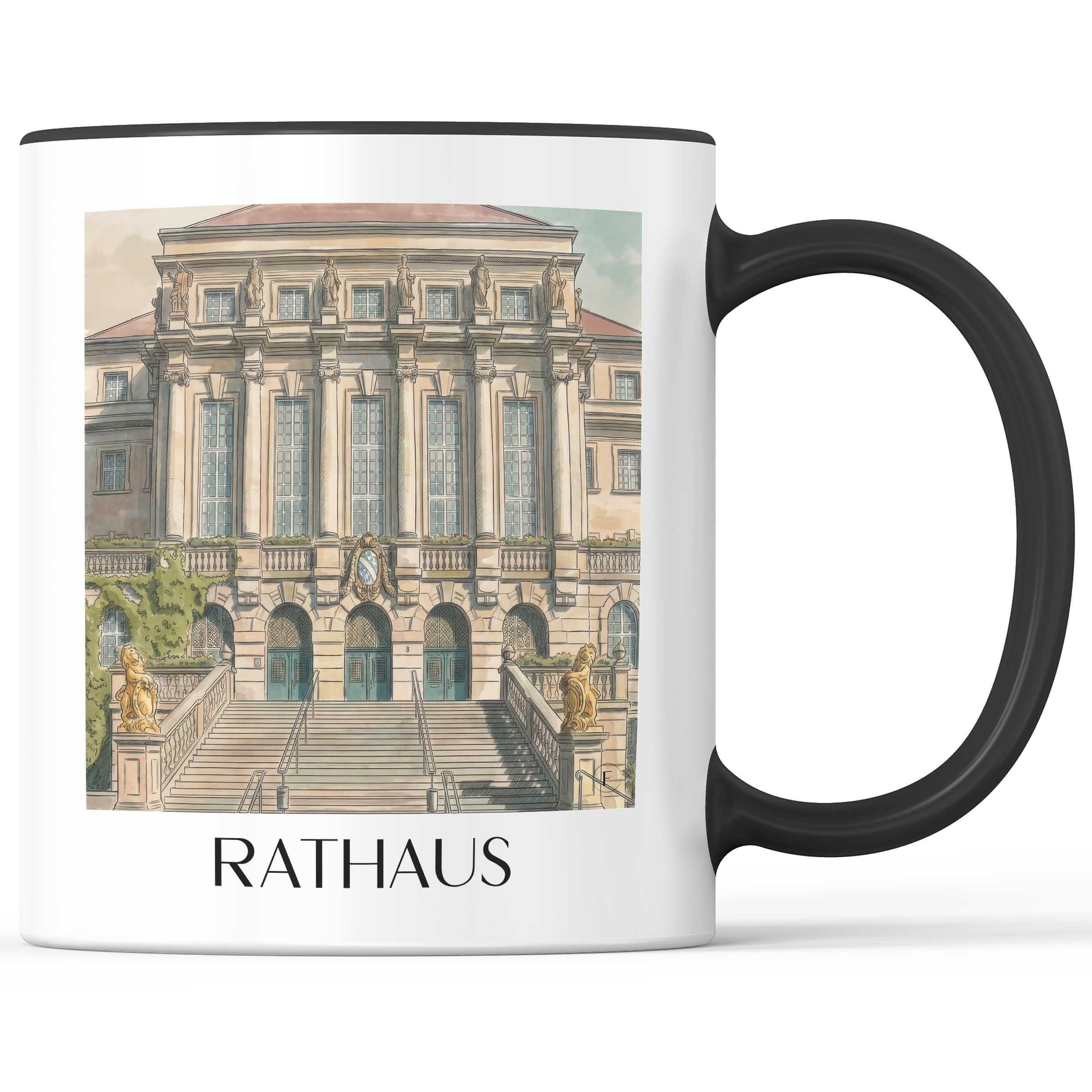 rathaus-kassel-deutschland-kaffeebecher-aquarell