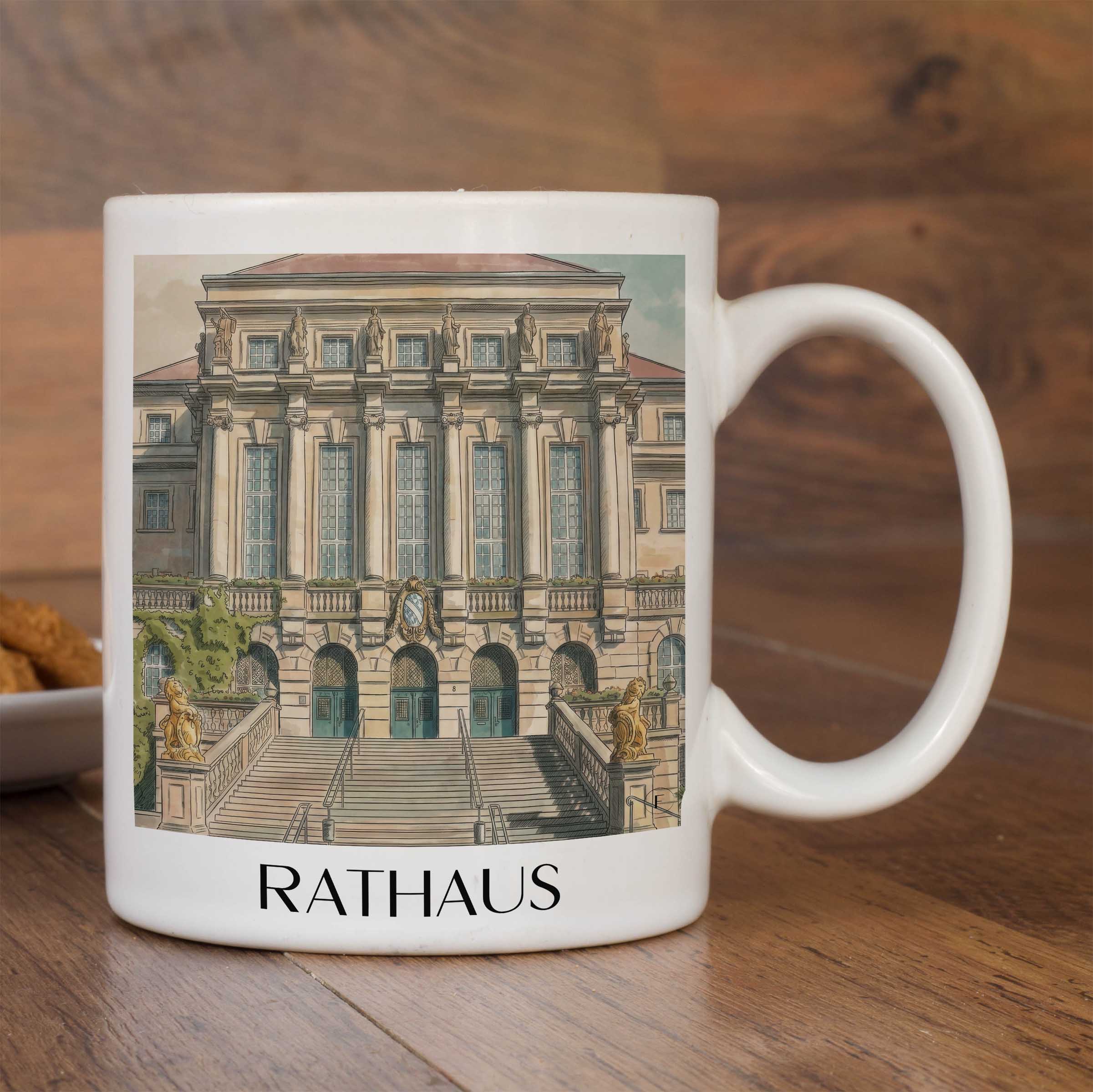 rathaus-kassel-deutschland-kaffeebecher-aquarell