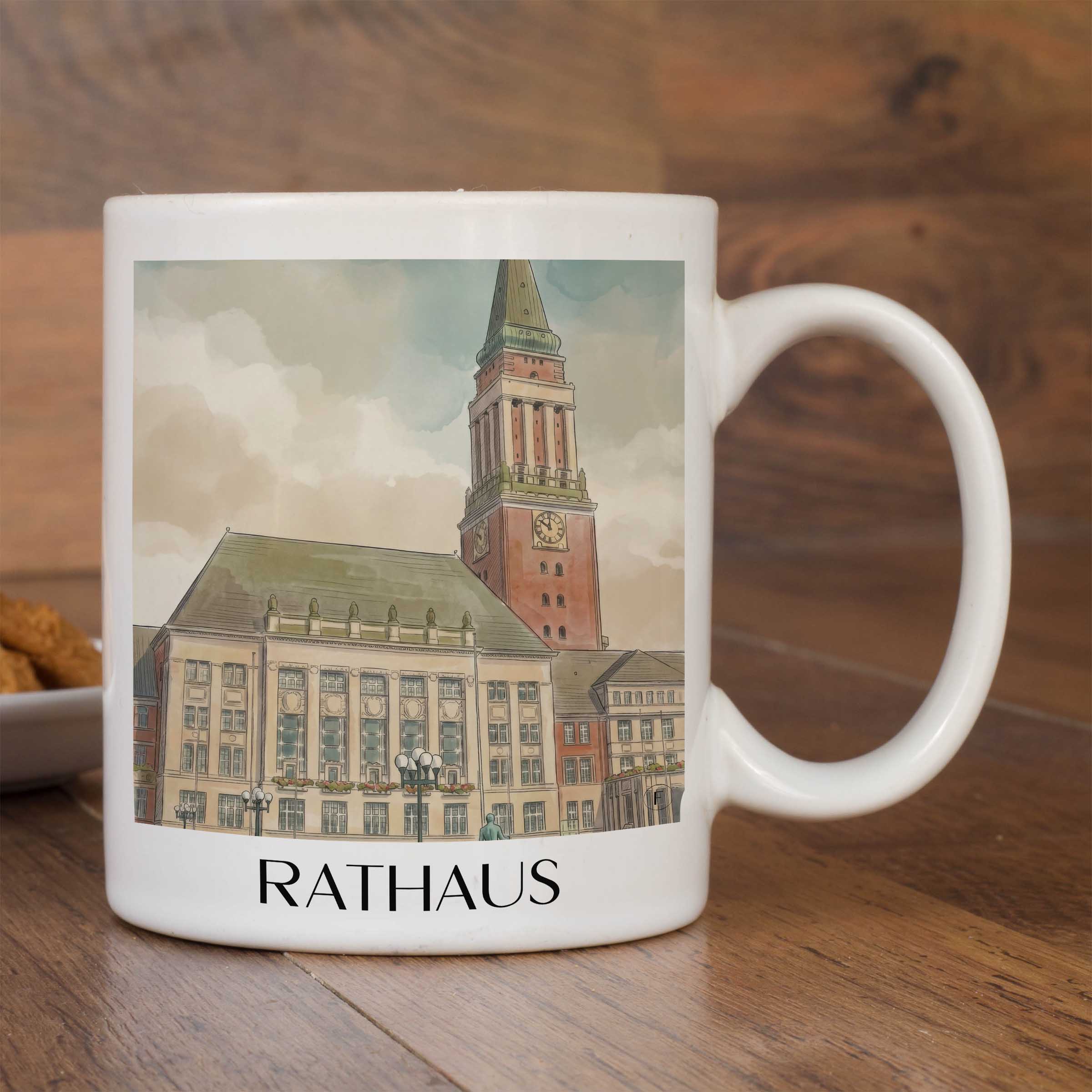 rathaus-kiel-deutschland-kaffeebecher-aquarell