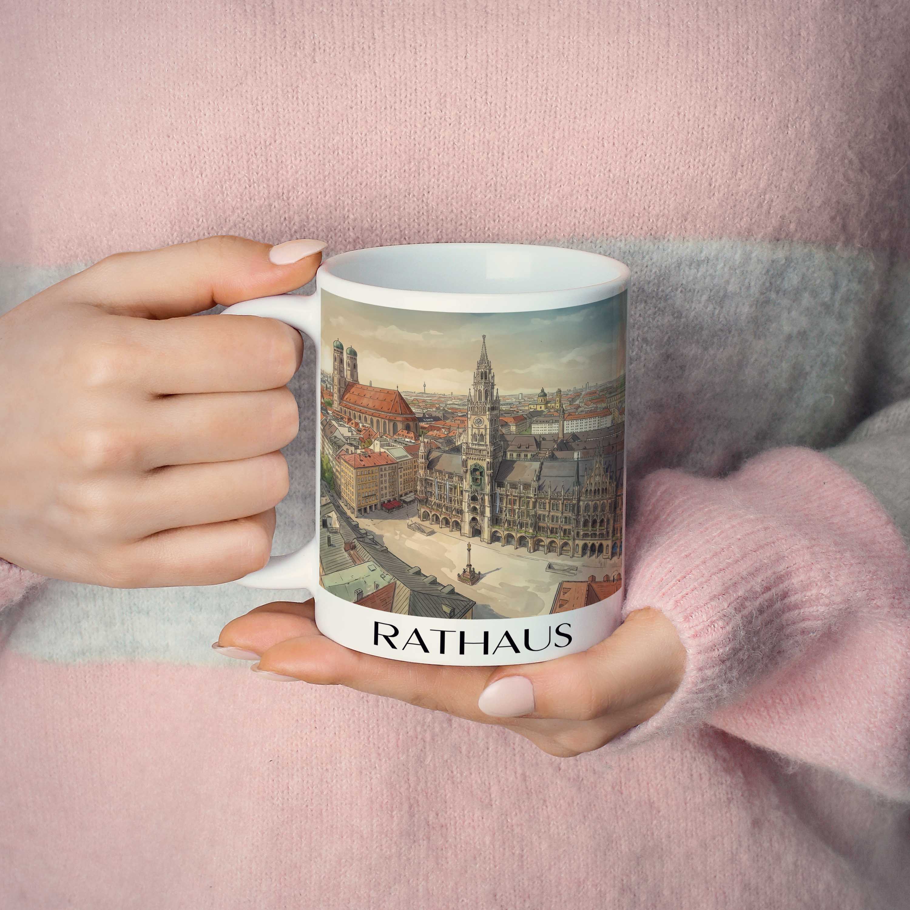 rathaus-münchen-deutschland-kaffeebecher-aquarell