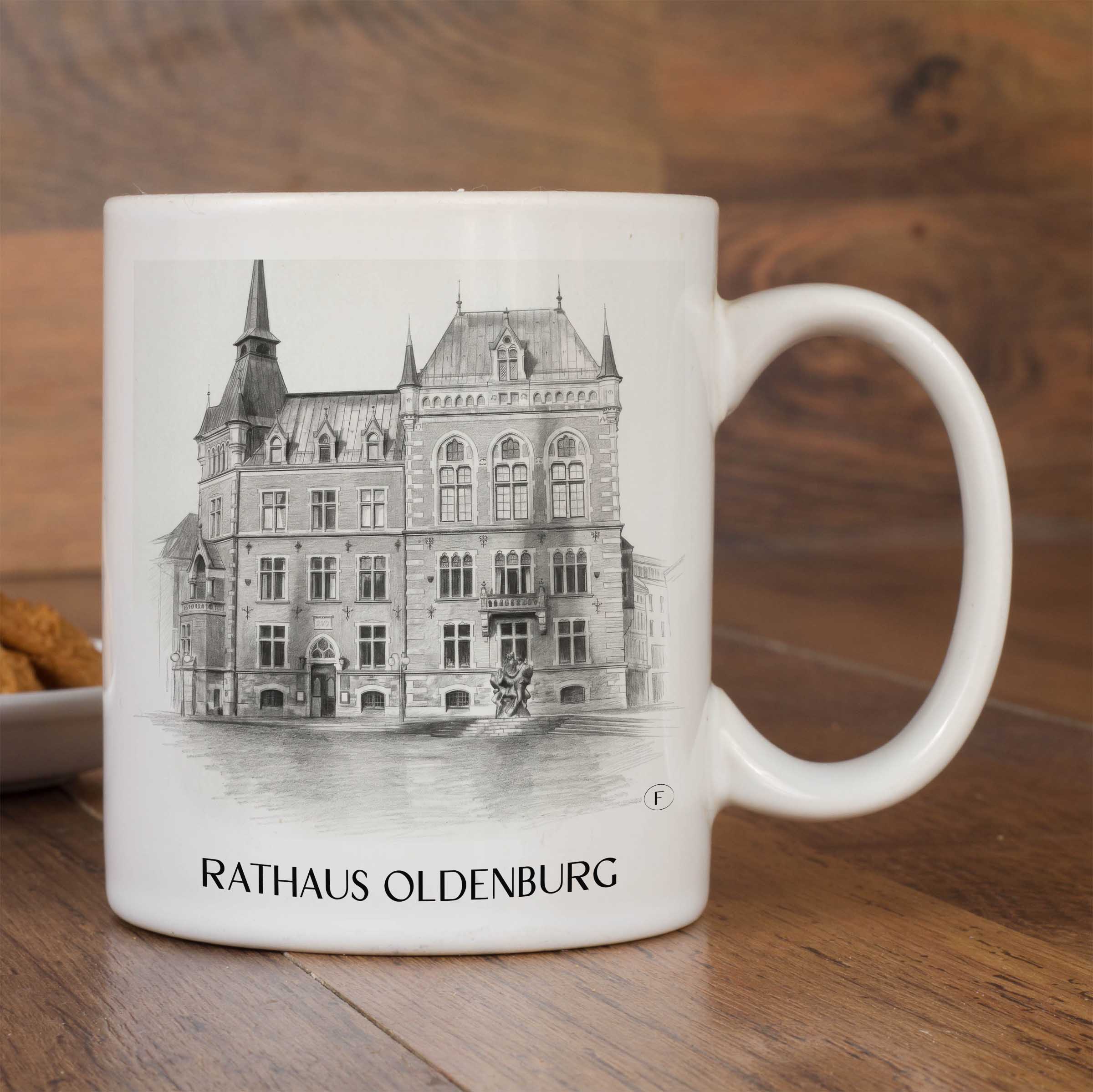 rathaus-oldenburg-deutschland-kaffeebecher-bleistift-zeichnung-drawing