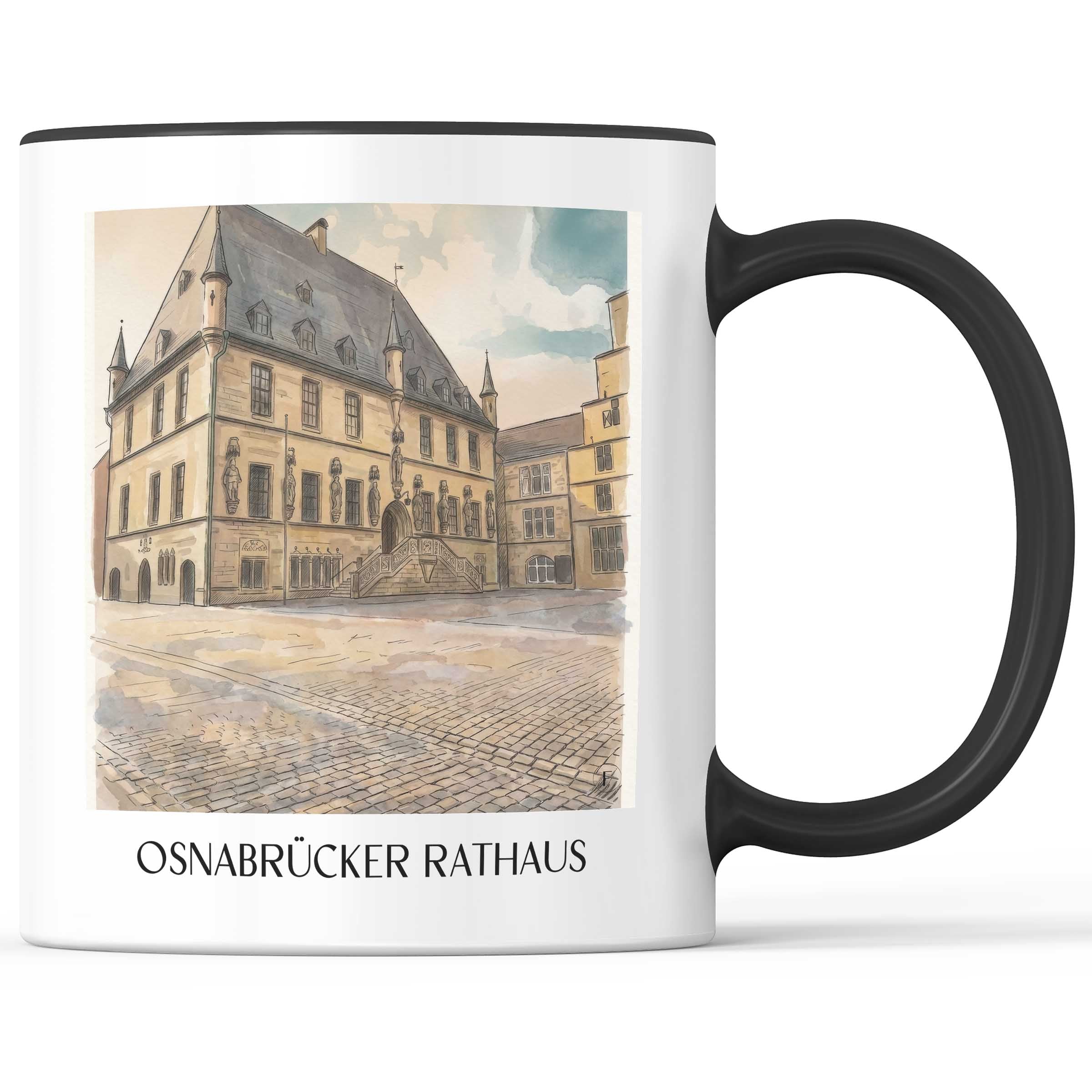 rathaus-osnabrück-deutschland-kaffeebecher-aquarell
