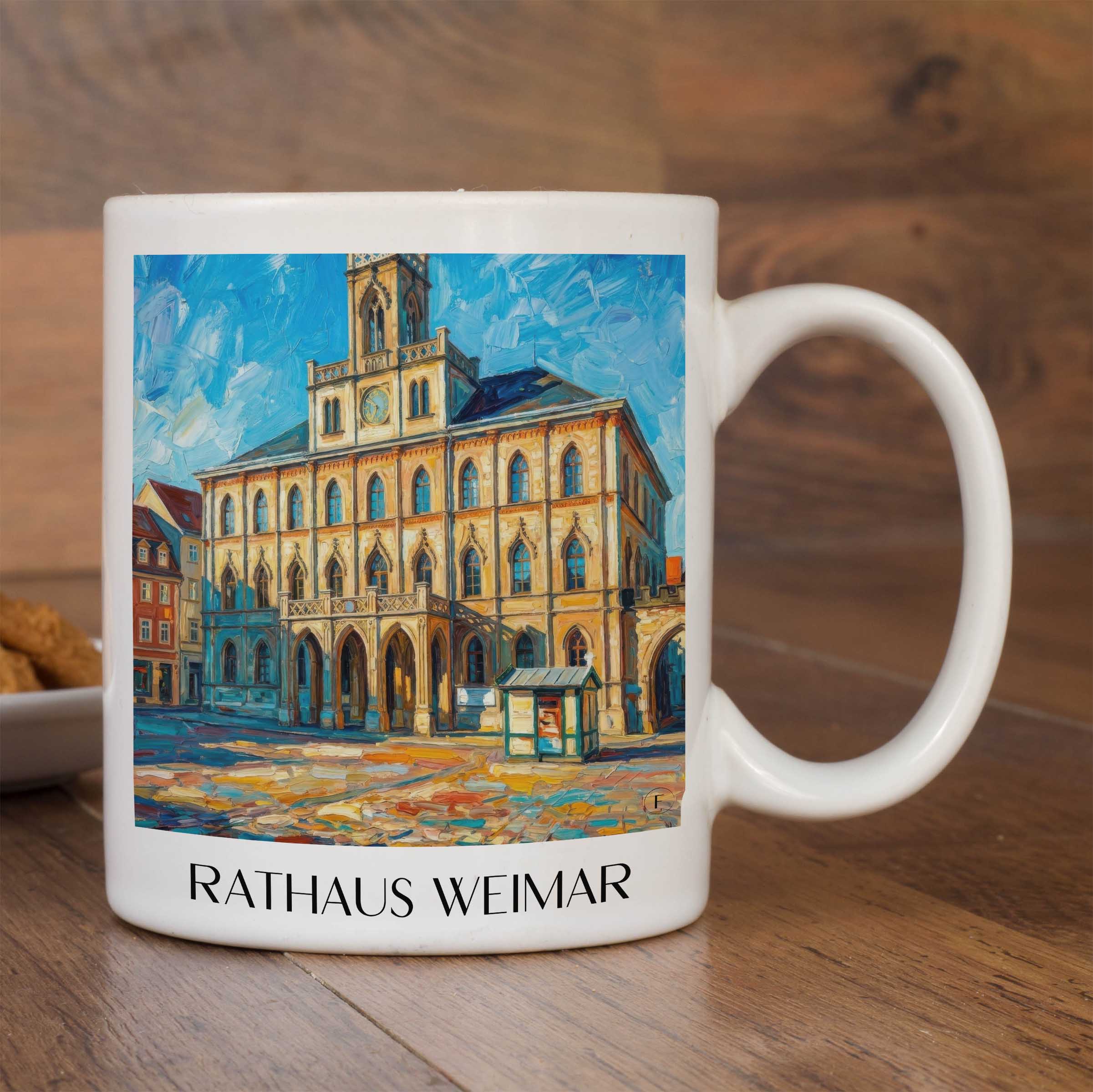 rathaus-weimar-deutschland-kaffeebecher-oil-painting-oelgemaelde