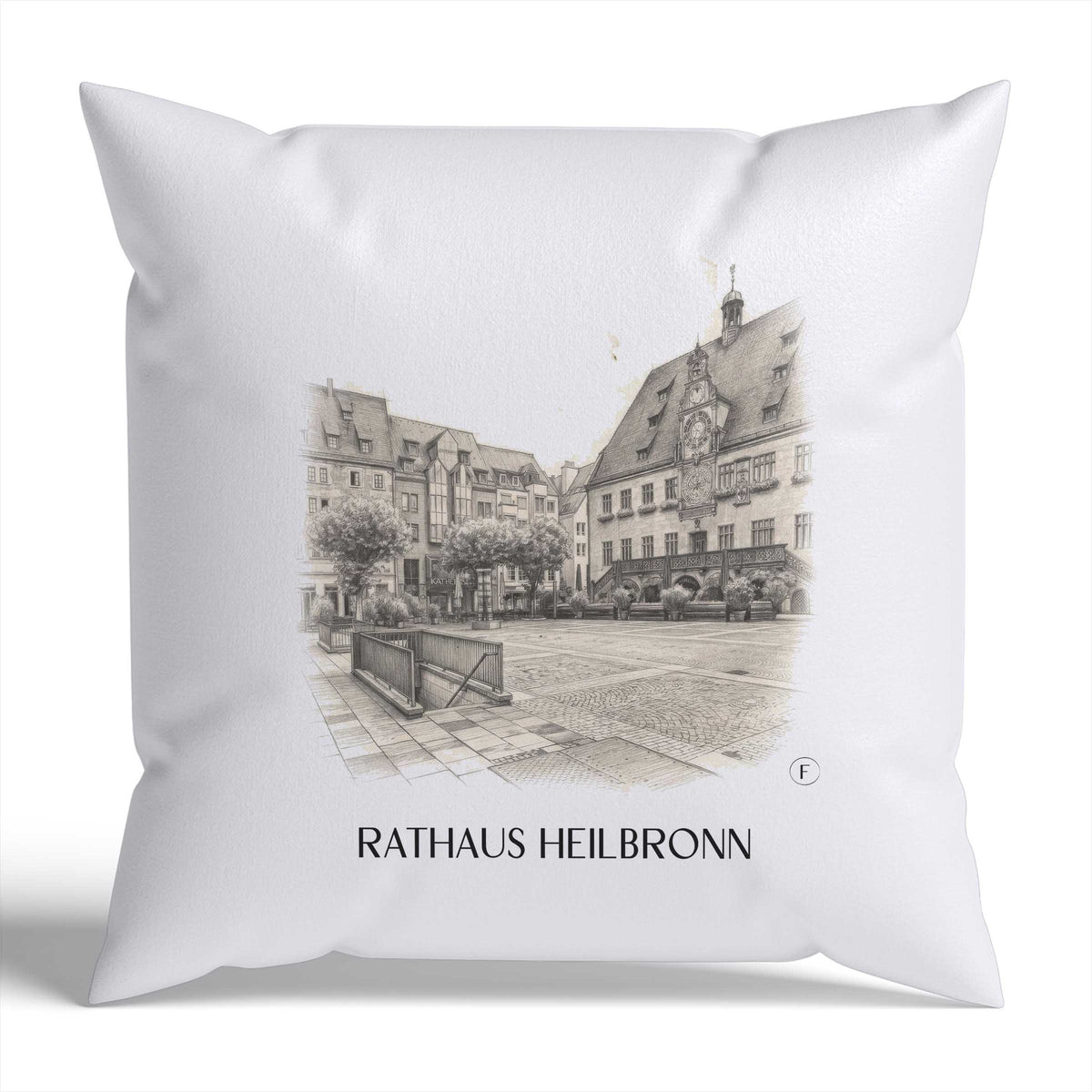 rathaus-heilbronn-deutschland-kissenbezug-bleistift-zeichnung-drawing