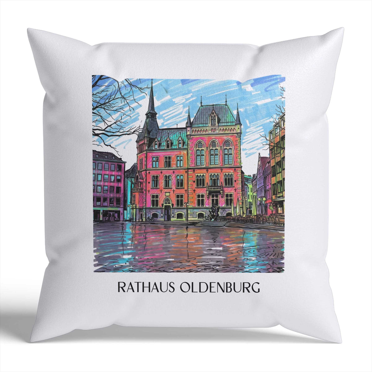 rathaus-oldenburg-deutschland-kissenbezug-graffiti