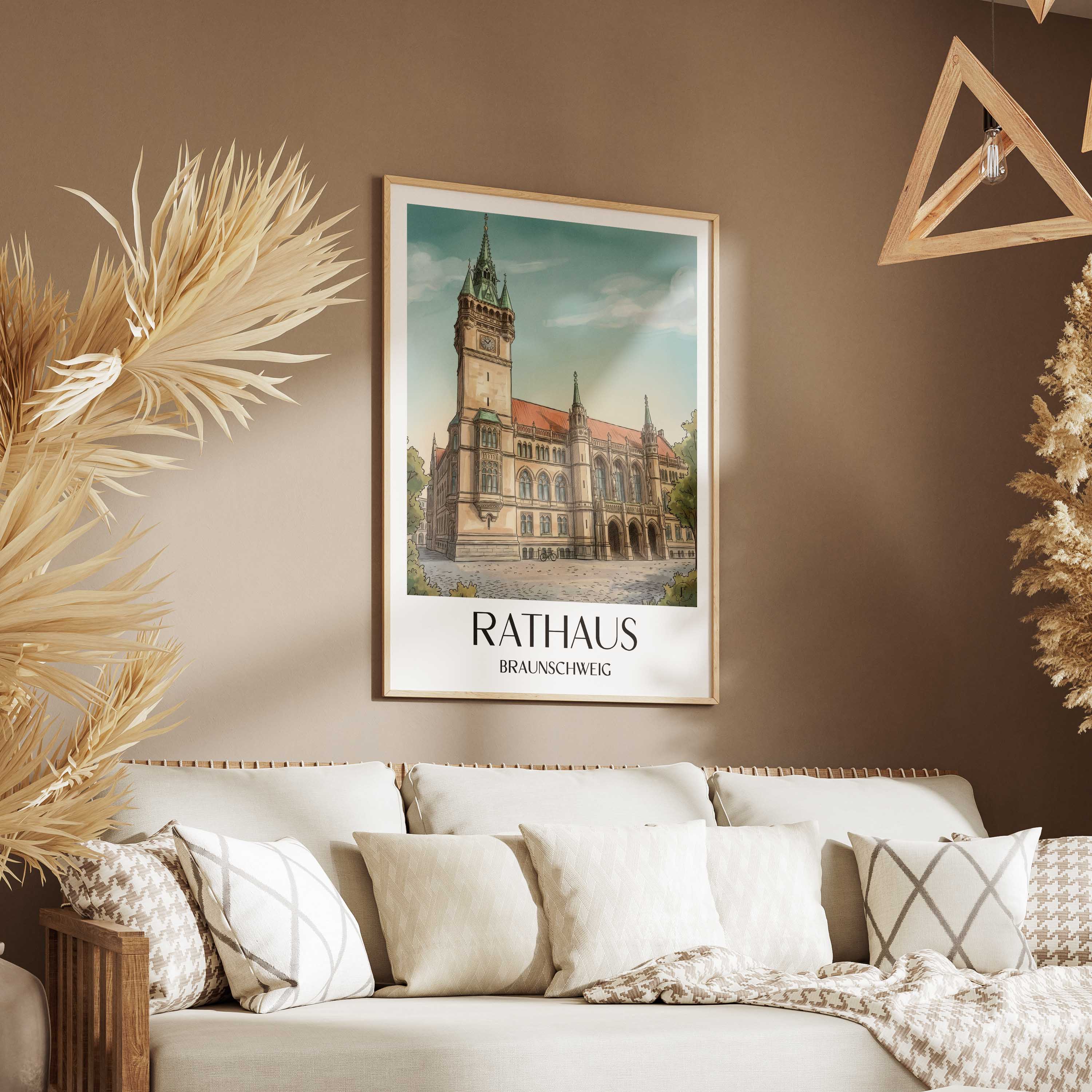 rathaus-braunschweig-deutschland-poster-aquarell