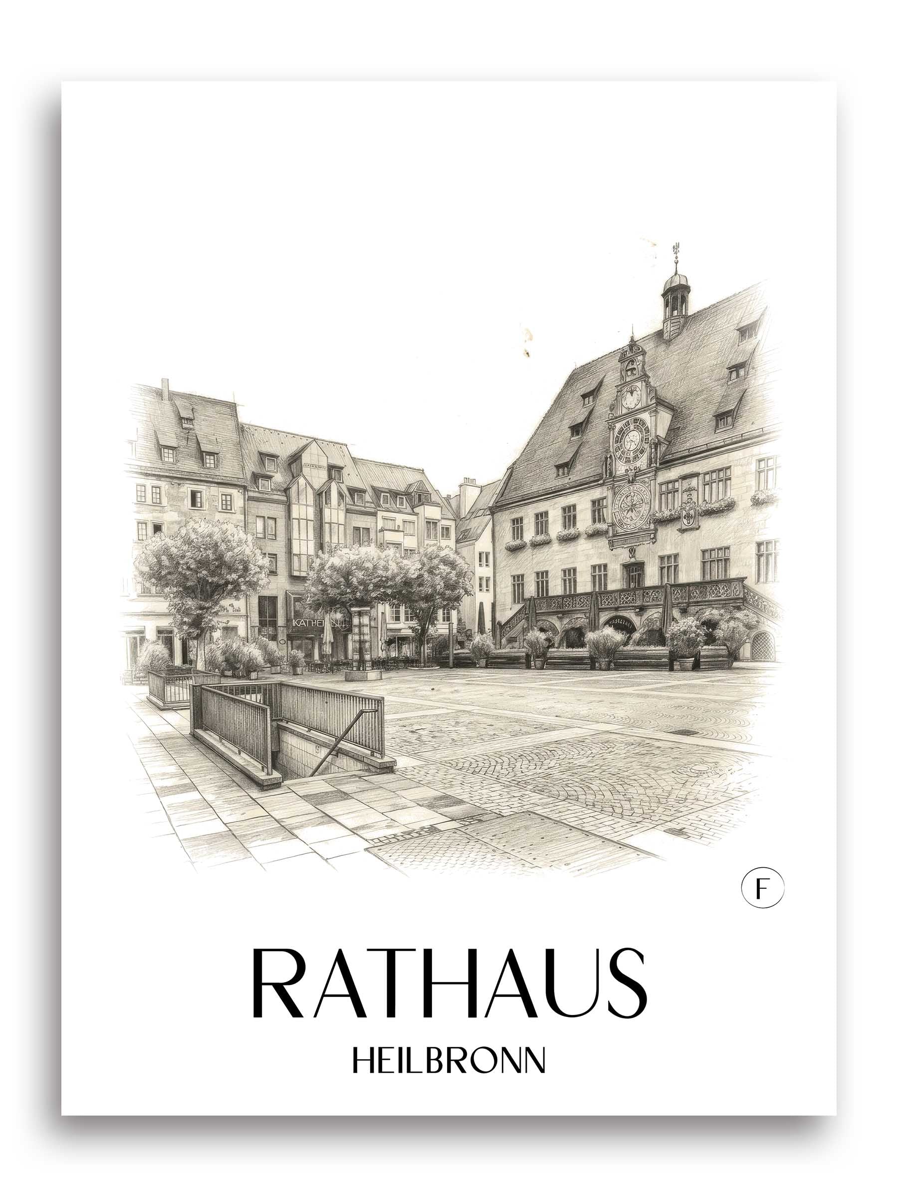rathaus-heilbronn-deutschland-poster-bleistift-zeichnung-drawing