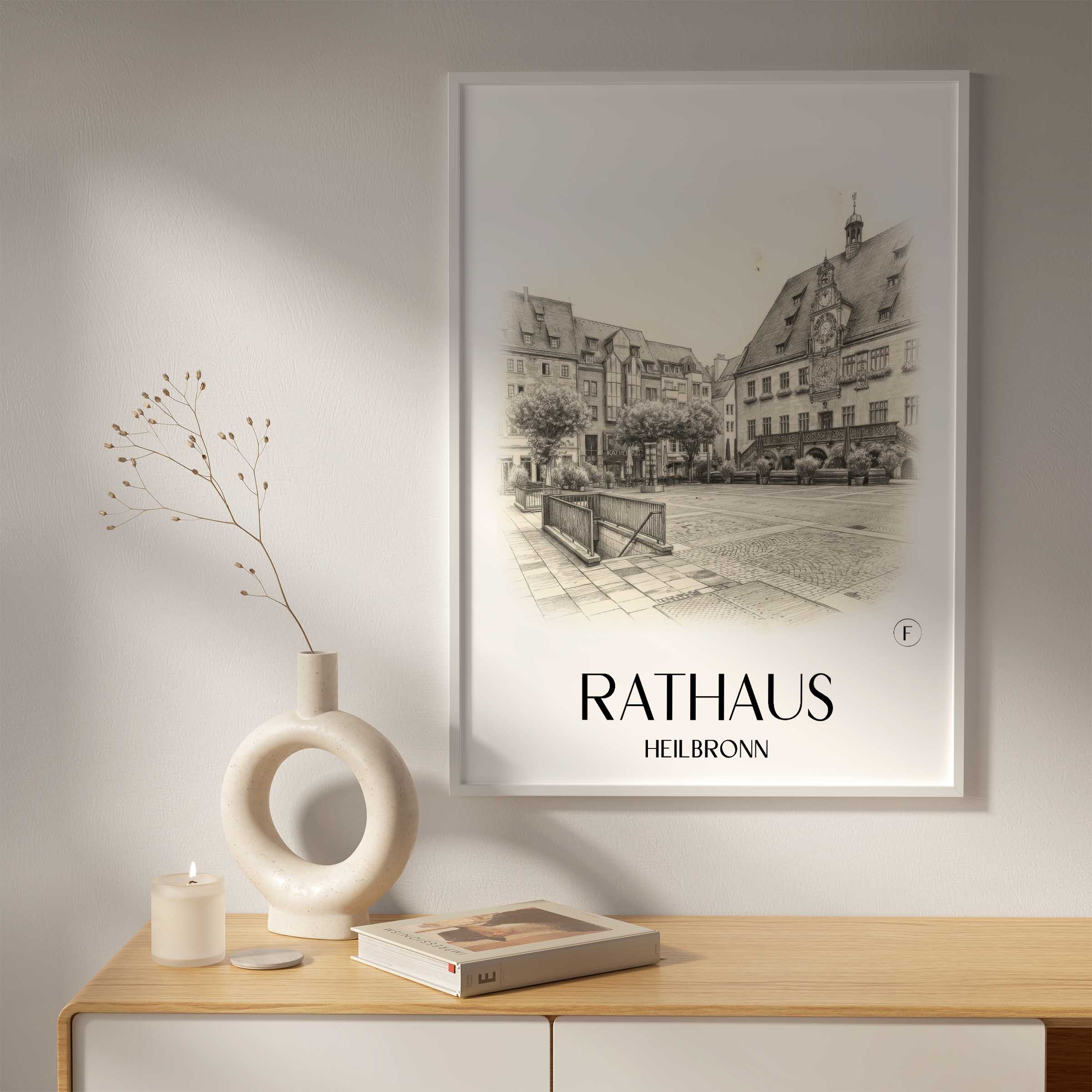 rathaus-heilbronn-deutschland-poster-bleistift-zeichnung-drawing
