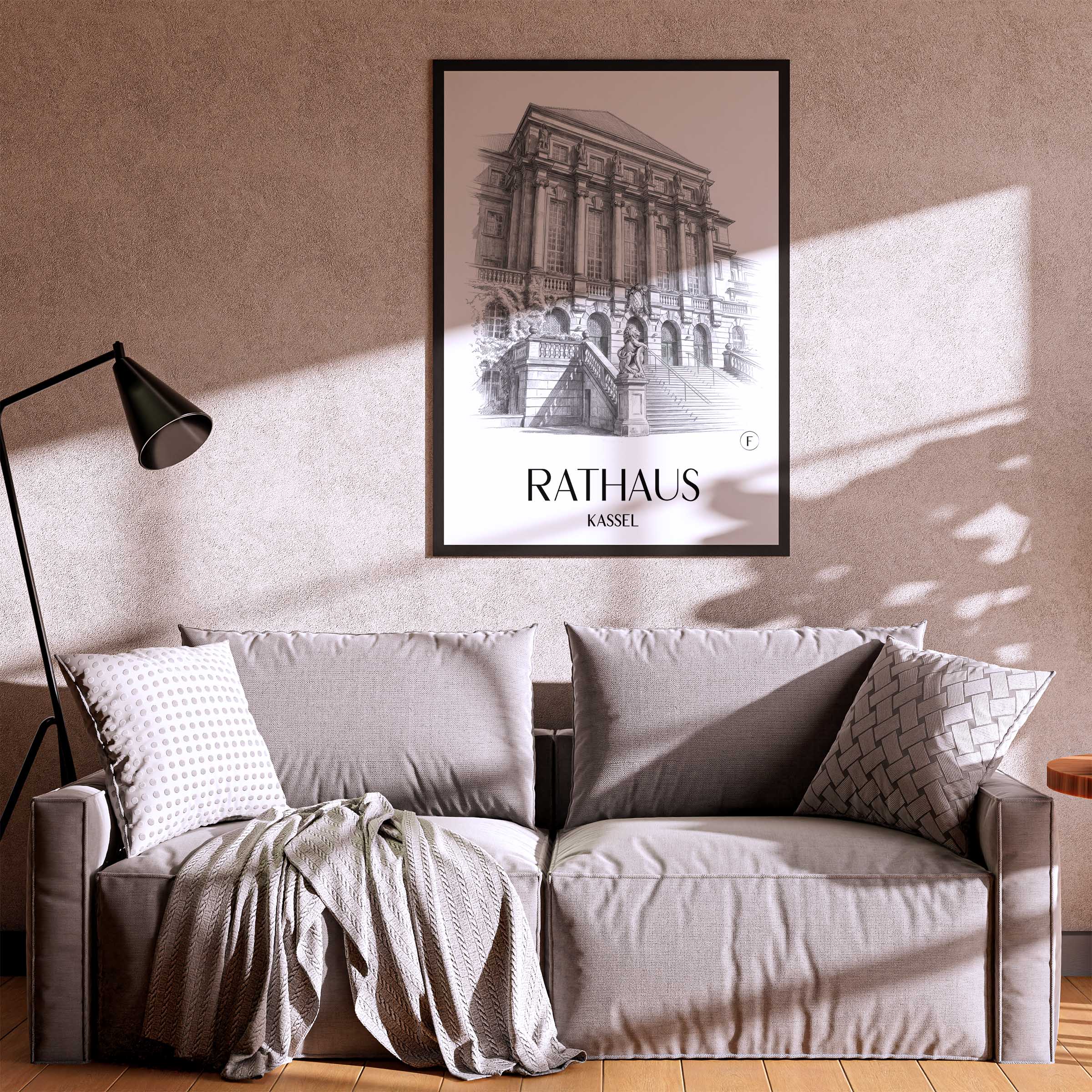 rathaus-kassel-deutschland-poster-bleistift-zeichnung-drawing
